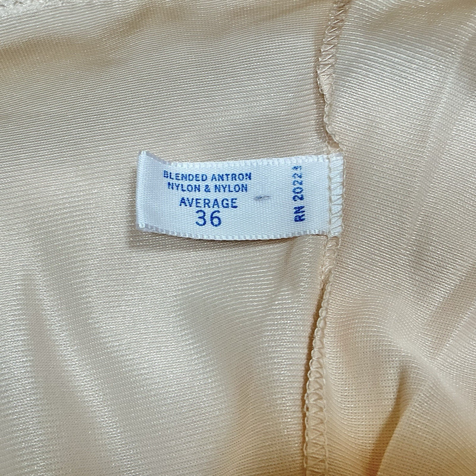 Sears Charmode Nylon Full Slip Lace Cream Coquette Grandmacore Dress Size 36 New