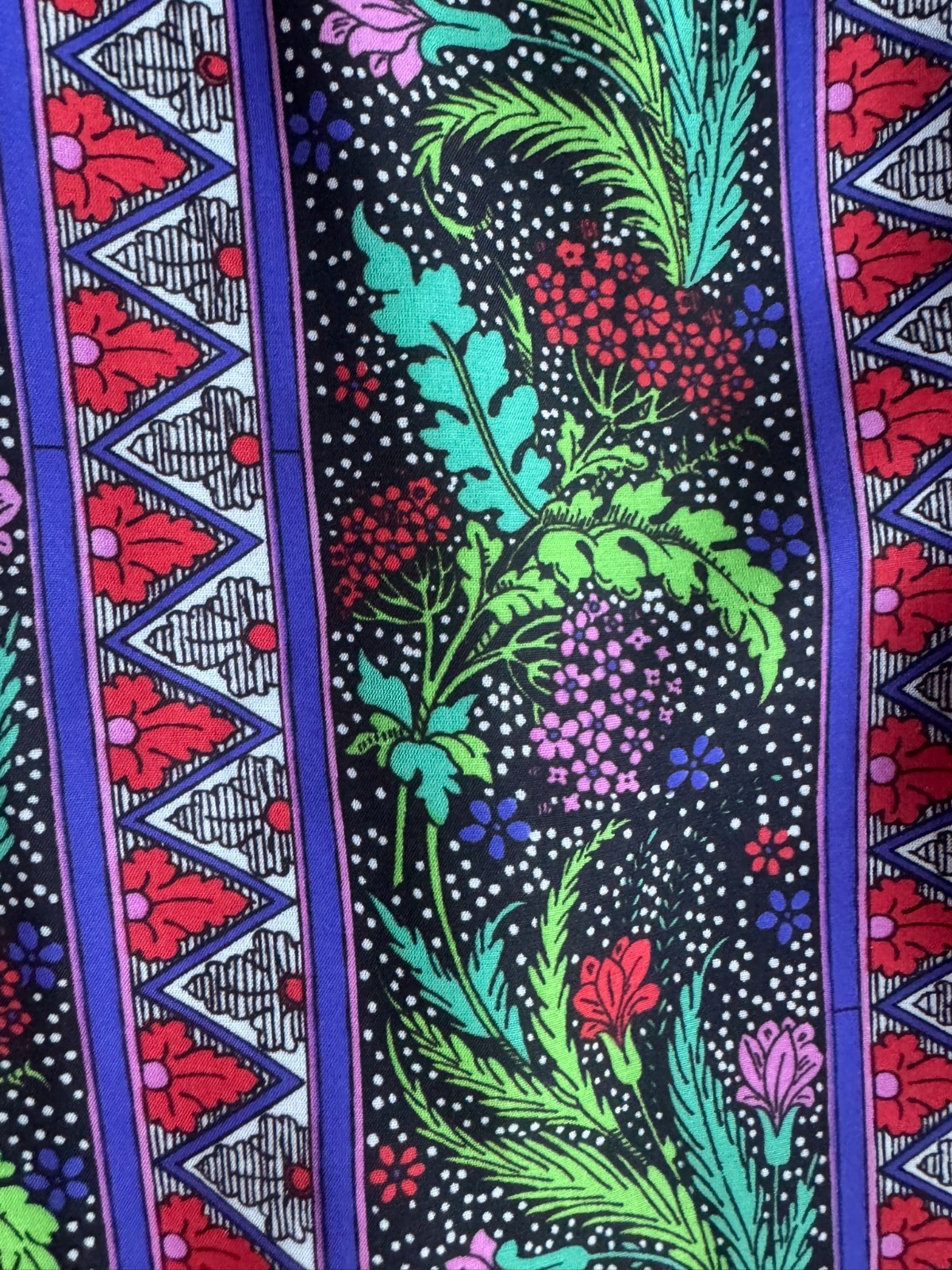 Vintage 70s Boho Maxi Dress Hippie Festival Dress Tricel XS S Floral