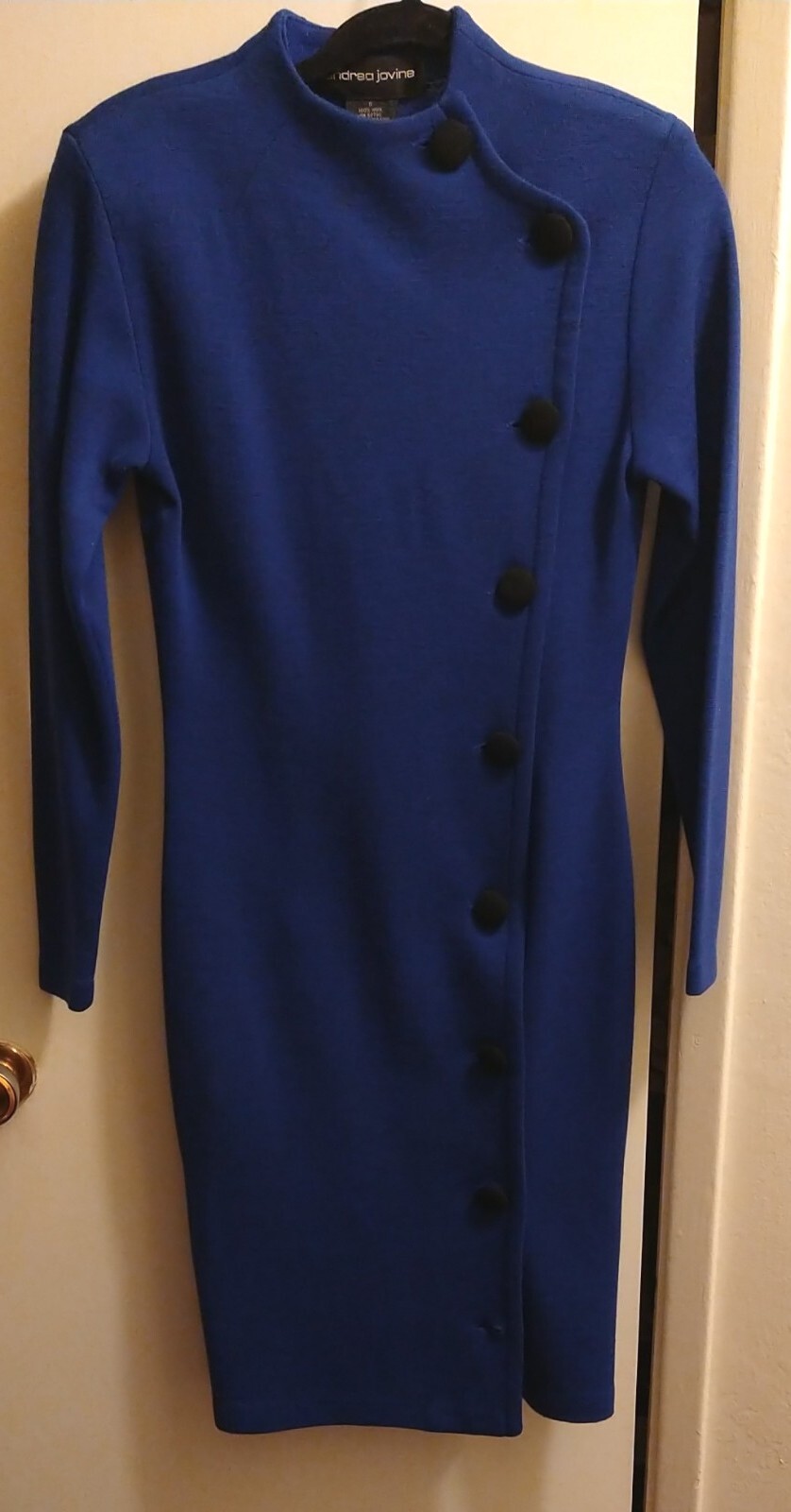 Andrea Jovine Sheath Dress- Beautiful 100% Wool Pre-owned. See Pictures