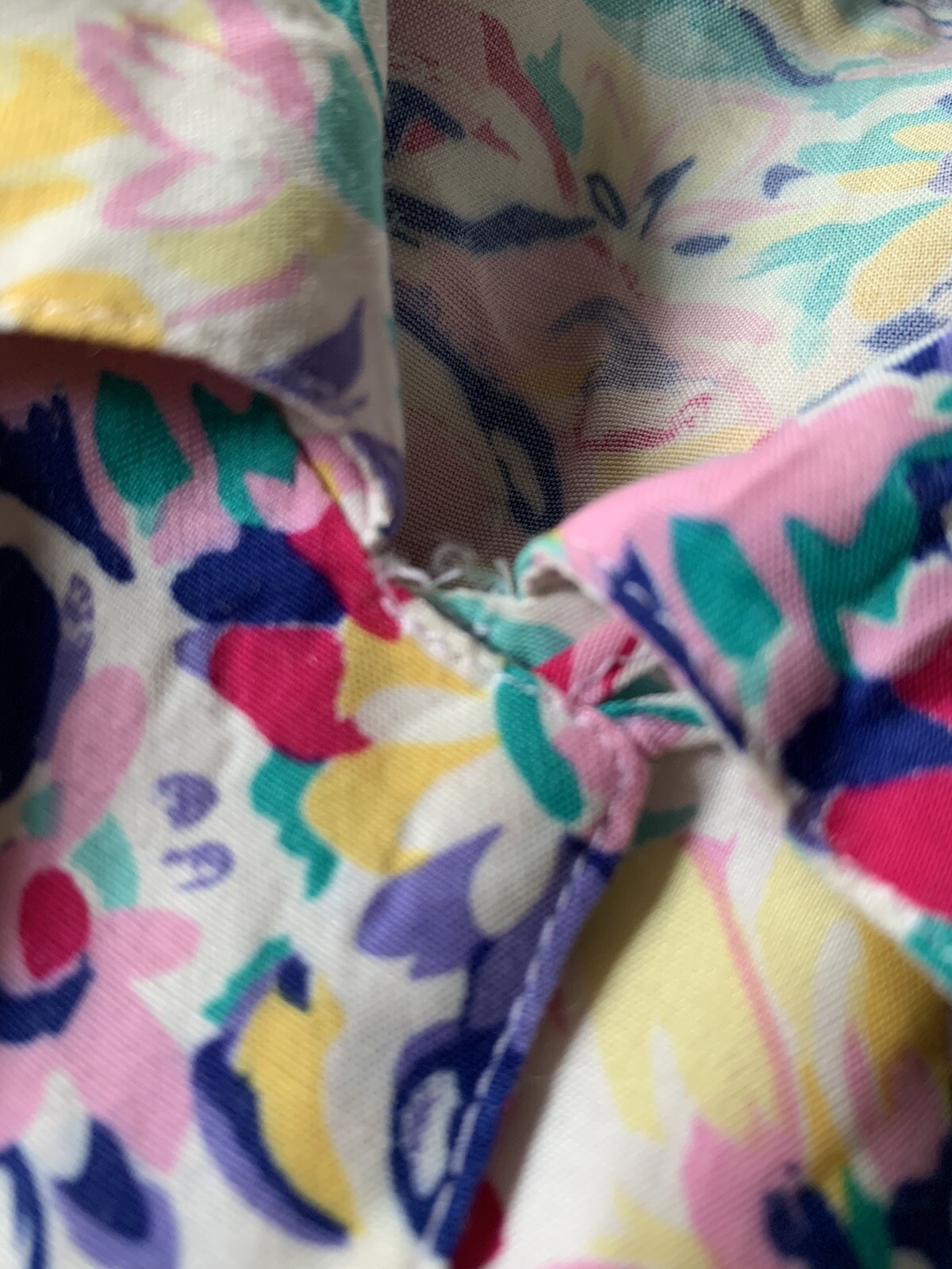 Vintage Brass Plum Nordstrom Floral 2piece Short Set Petite 8 Rayon