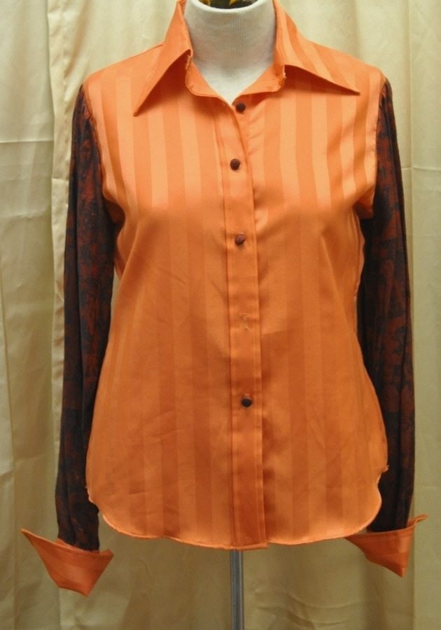 Tucci emo mod vintage retro Disco 70’s blouse Top 13/14