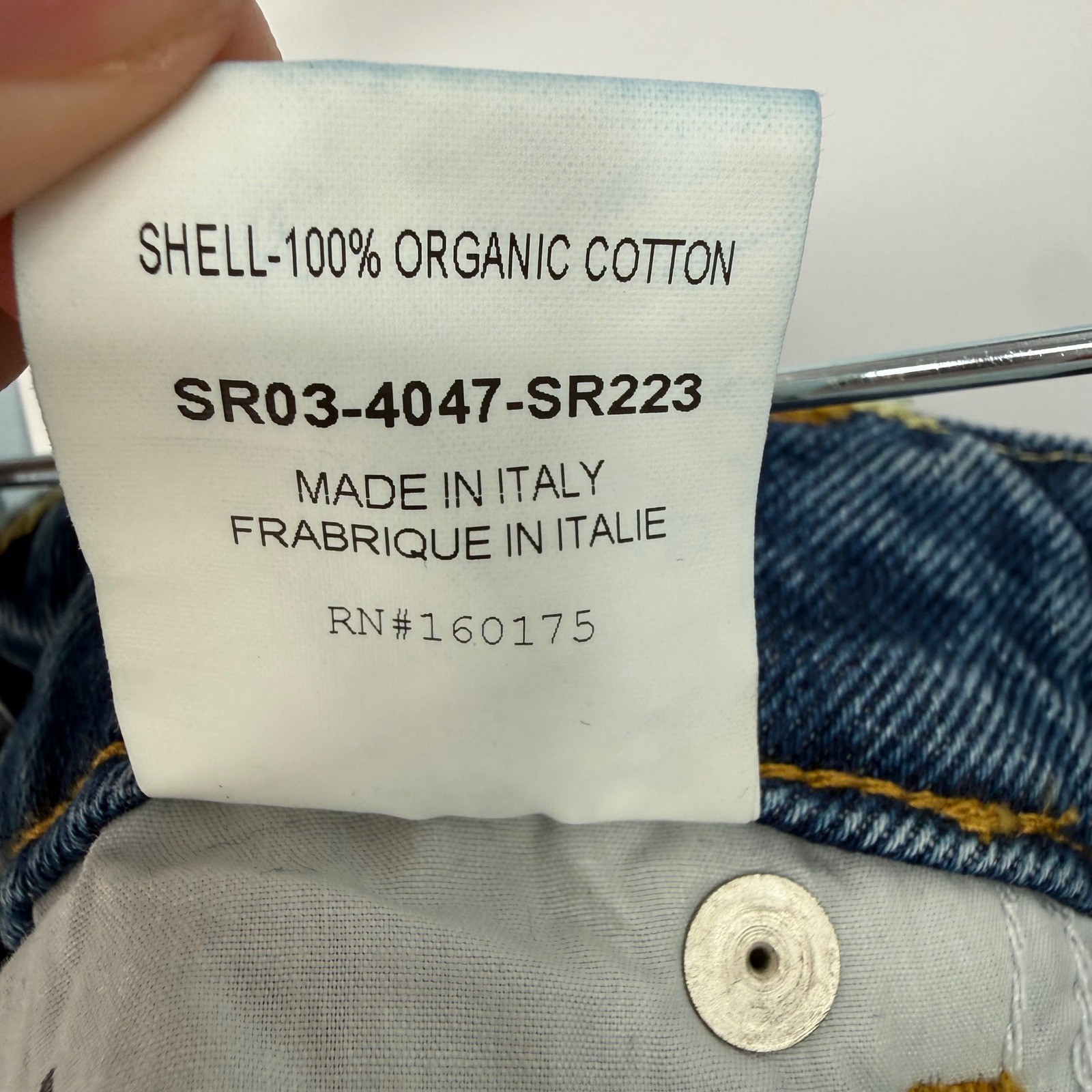 SER.O.YA VERONICA DROP CROTCH JOGGER JEANS TAHOE 100% ORGANIC COTTON SIZE 23 NWT