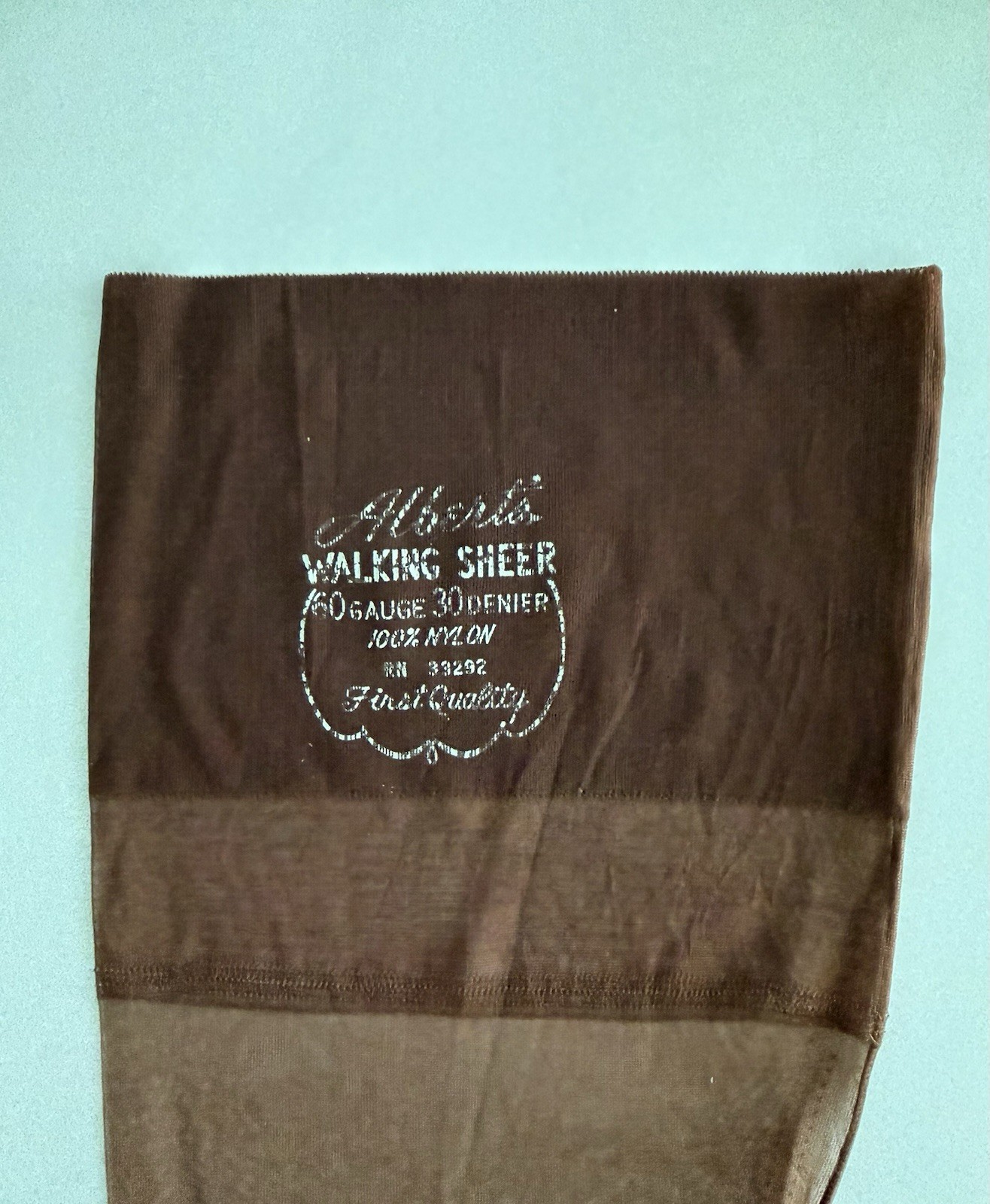 Vintage Albert’s Walking Sheer Seamed Flat Knit Stockings 33 1/2 Inches Long