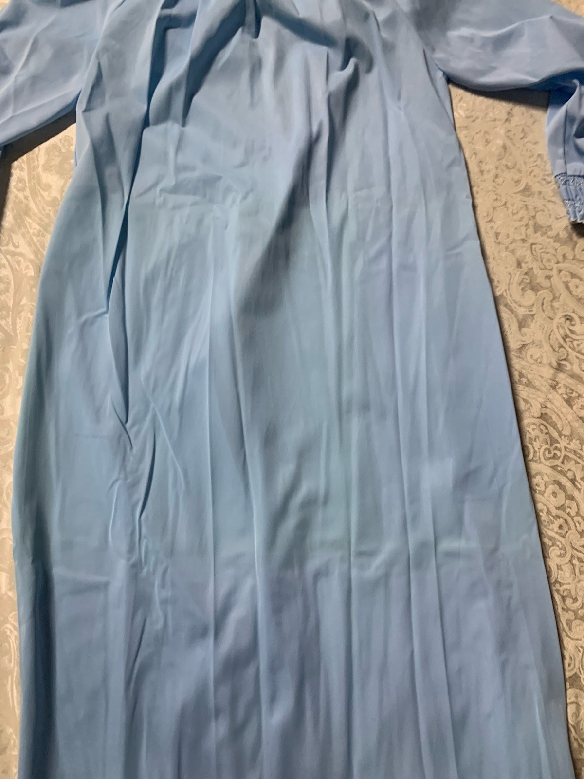 VTG Loungewear By Gossard Robe Maxi Dress Nightgown Gown Blue sz P/XS Women