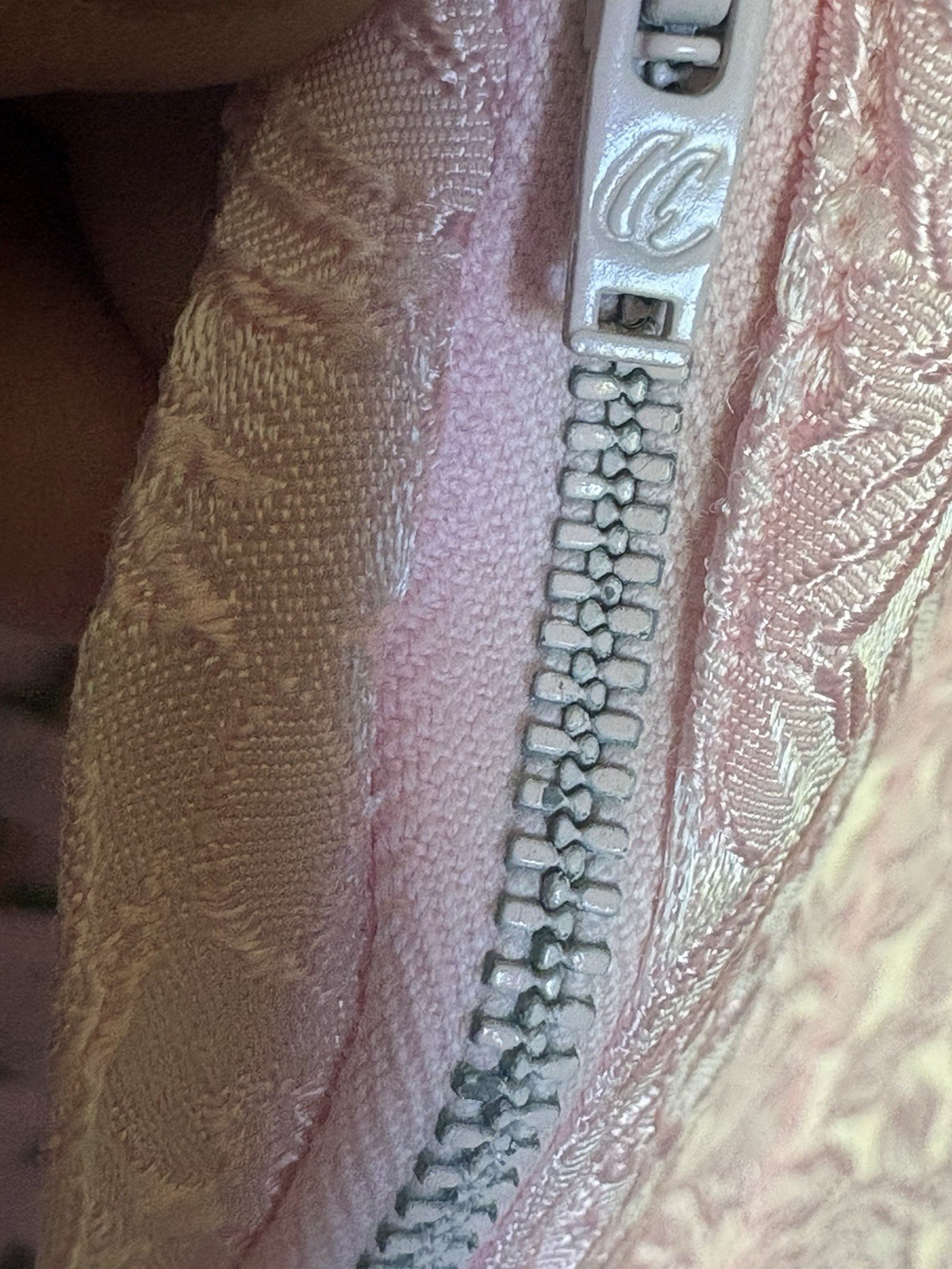 50’s Vintage PINK BROCADE TAILORED Cocktail SHEATH DRESS – XS