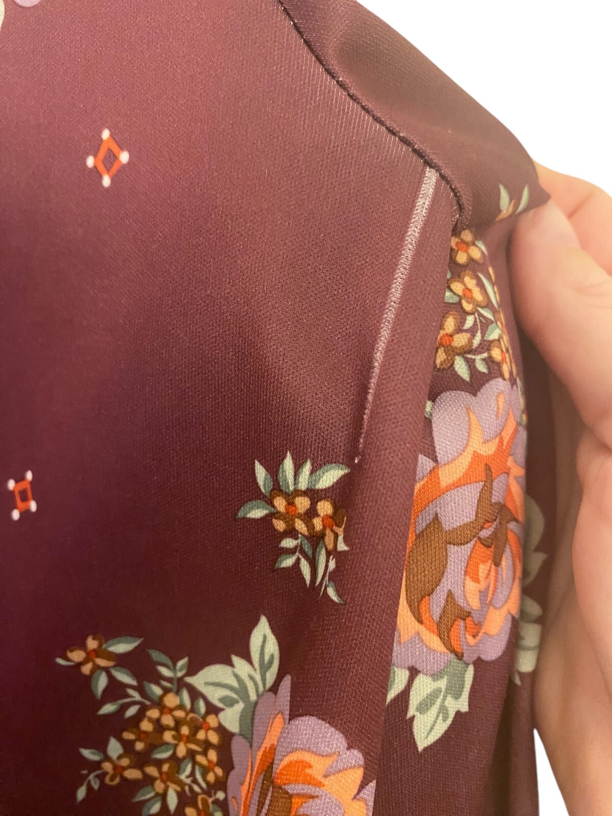 Vintage 1970’s Floral Peasant Top Skirt & Sash Rare See all pics Size 12 Medium