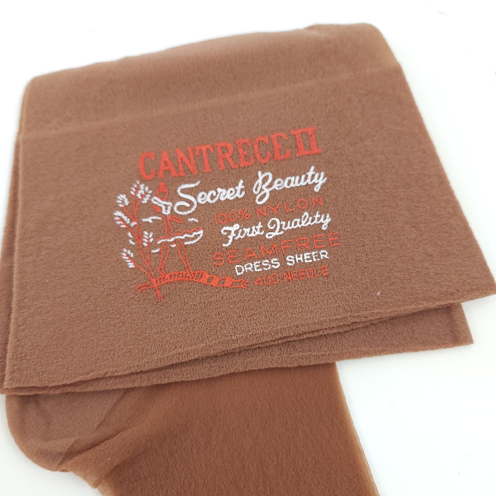 Secret Beauty Cantrece II Vintage 100% Nylon Hosiery 150 Pacific 10 Du Pont