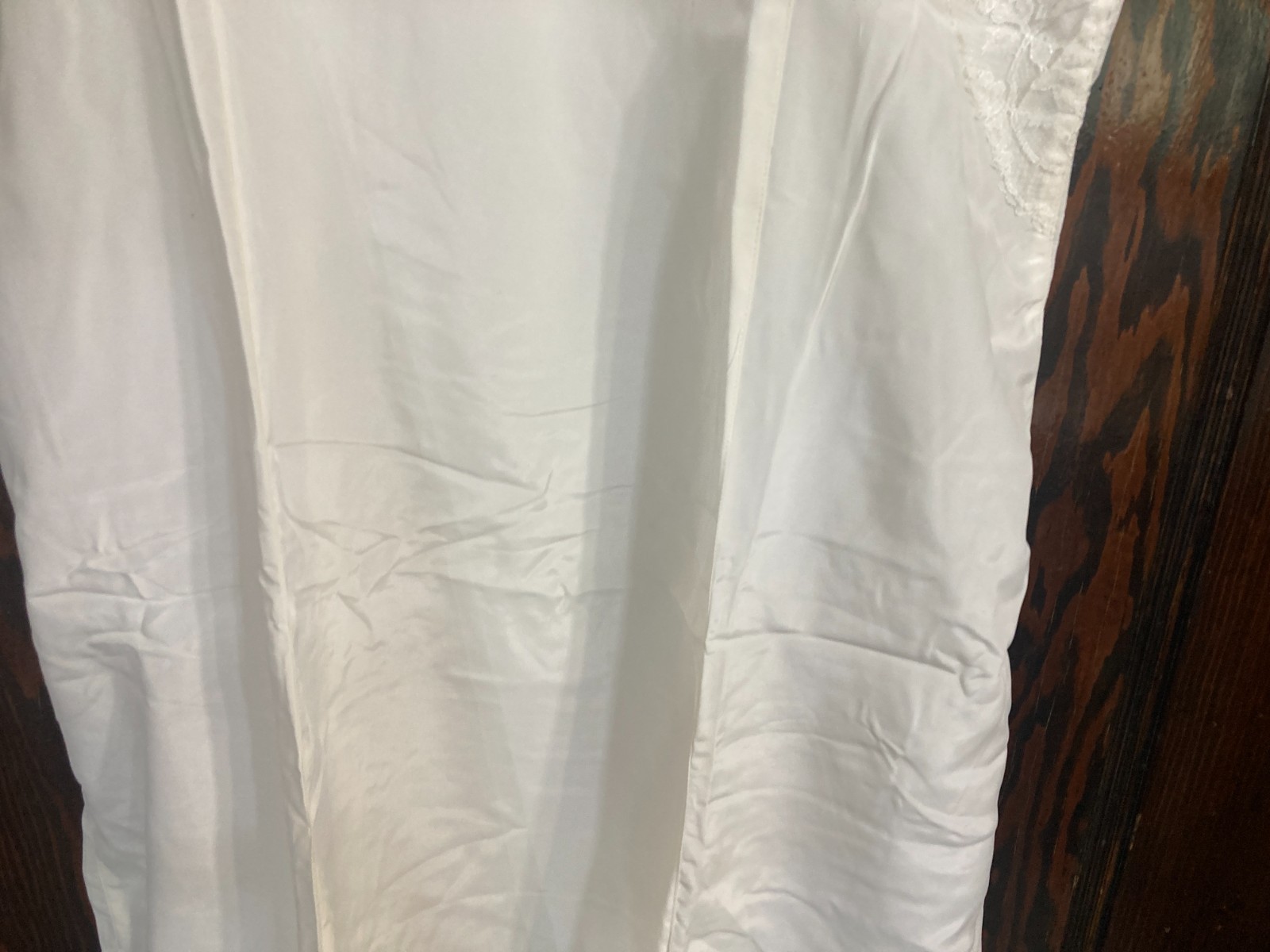 Vintage Loomcraft Full Slip Dress Women’s Sz 36 Ivory Lace Detail Adj Straps