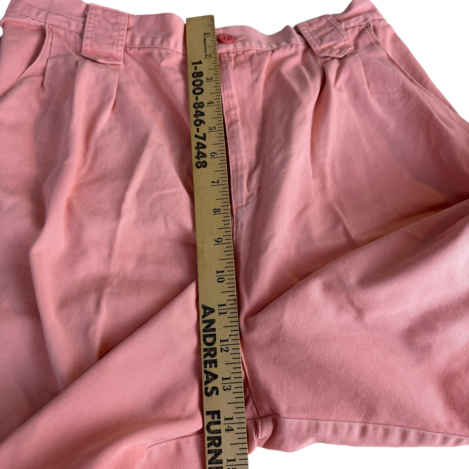 Vintage 90s Bonjour Shorts Size 15/16 Peach Pleated
