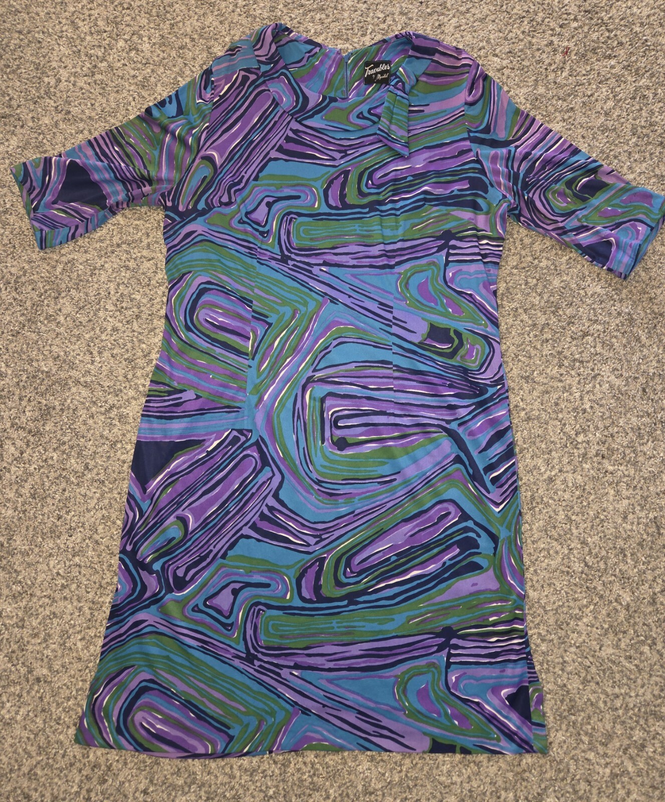 Butter Soft 1960s Vintage Travables By Mendel Shift Dress