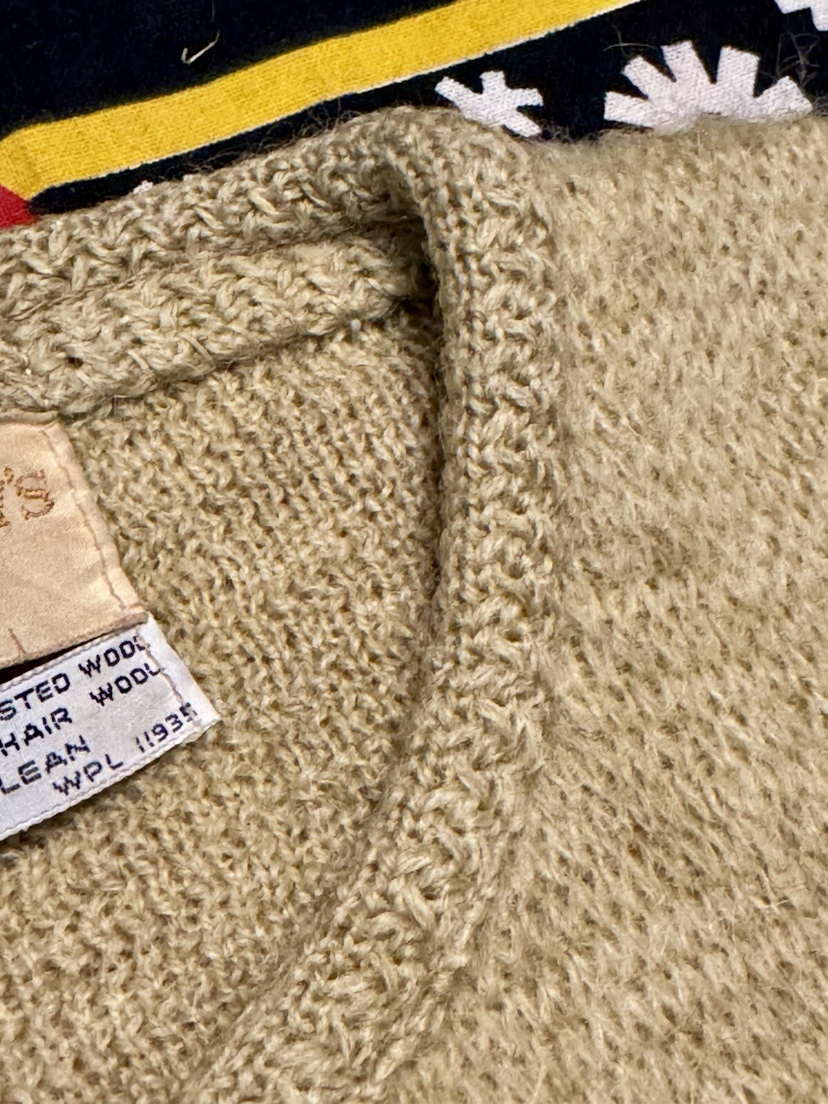 Vintage PENNEY’S Short Sleeve Virgin Worsted & Mohair Wool Cardigan Size 16