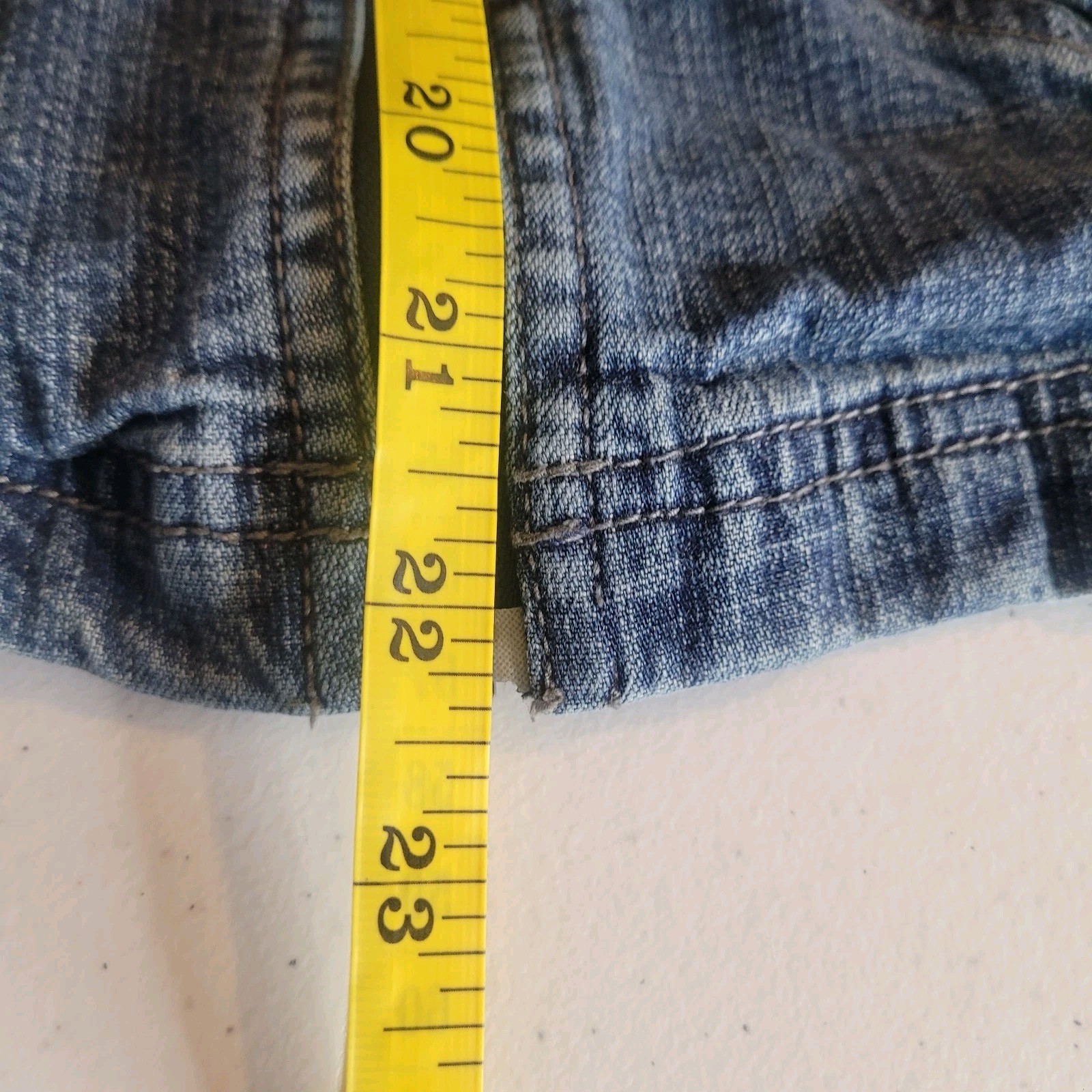Blue Willi’s denim jacket full-zip closure distinct zippered pock Sz M Y2K/90