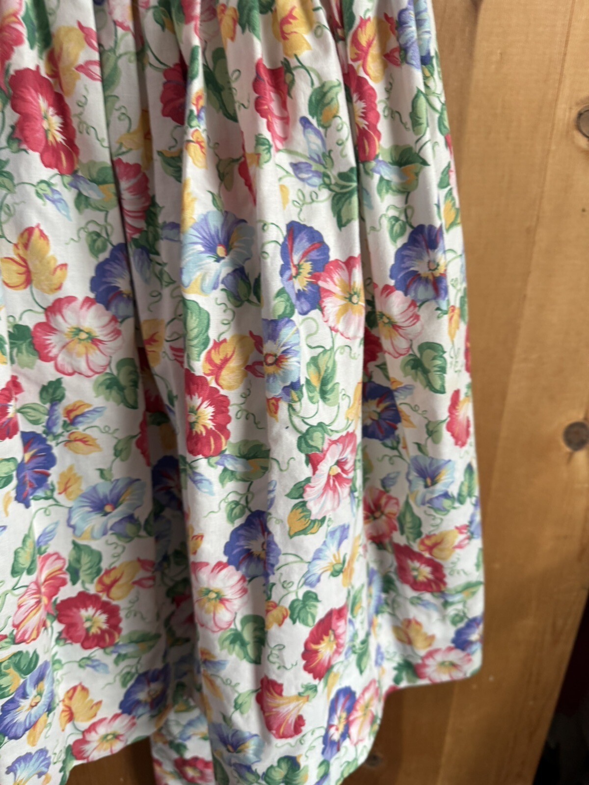 1990s VTG Morning Glory EASTER PRARIE Dress Girls Sz S 7-8? Huge Bow 28/23