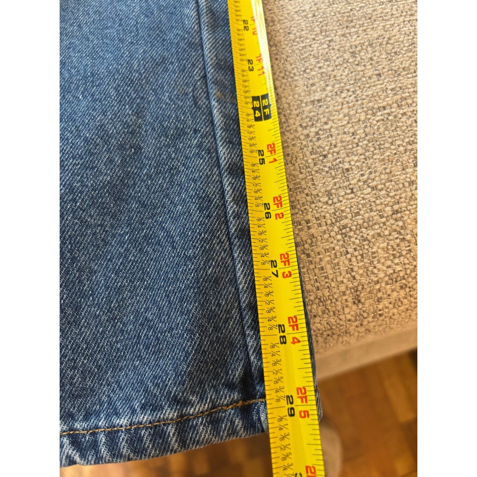 Vintage L.L.Bean Flannel Lined Jeans Women 6 Reg Straight Leg Plaid Mom Jean