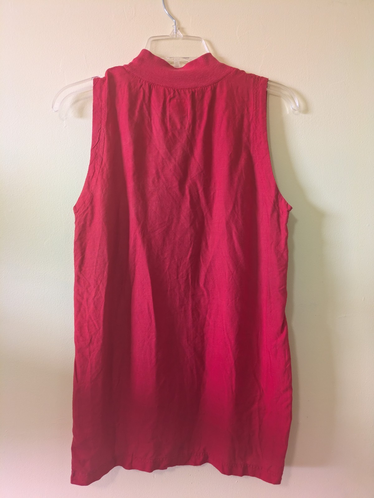 Vintage 80s Kokomo Red Sleeveless Women’s Crewneck Small Rayon