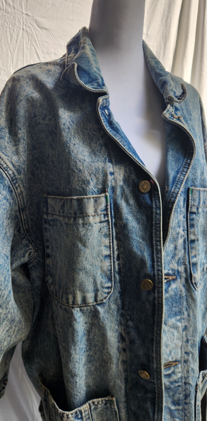 Vintage Zena Acid Washed Denim Jacket