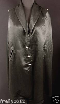 RARE VINTAGE 1920’S BLACK FINE SILK SATIN OPERA CAPE