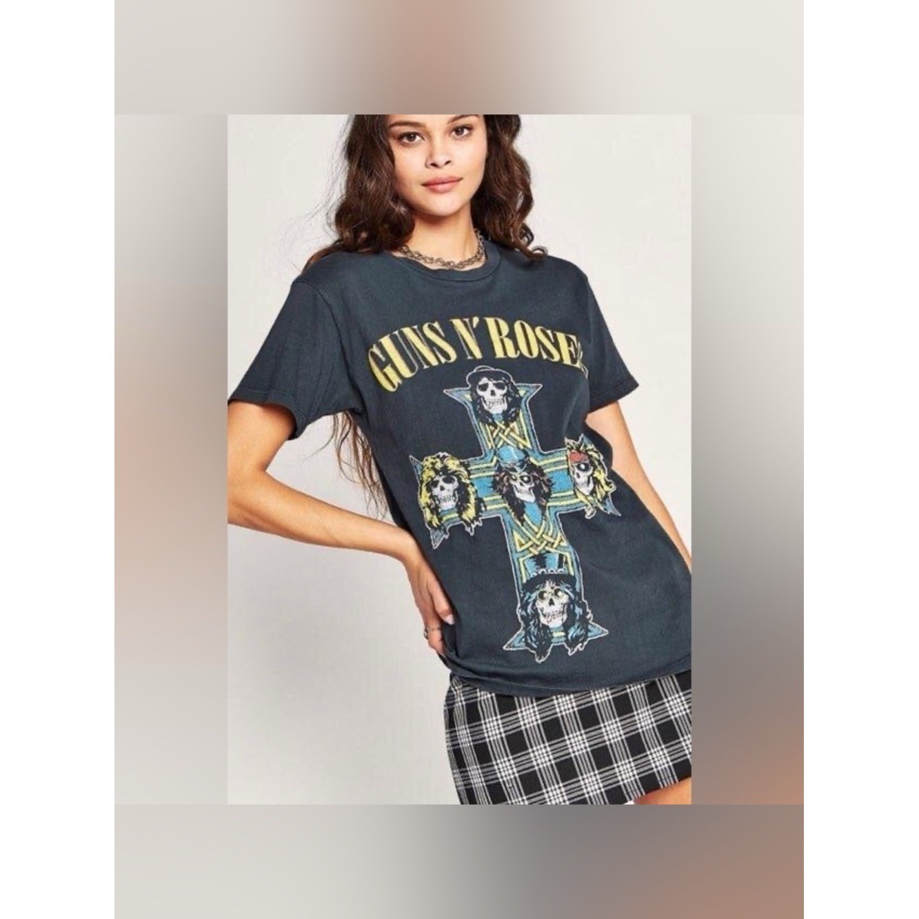 DAYDREAMER Vintage Black GUNS N’ ROSES Skull Cross Weekend Tee size xs