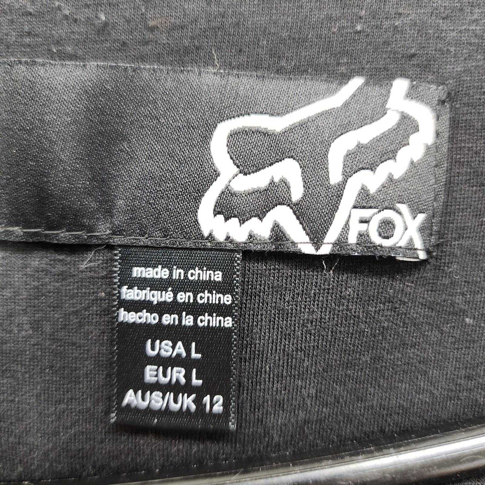 Vintage Fox Racing Jacket Women L Black Speckled Knit Button Front Hooded Casual