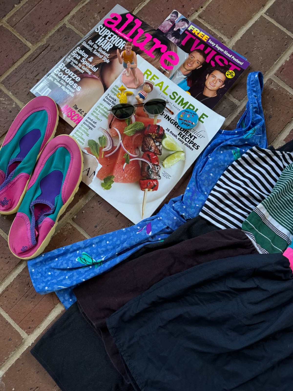 vintage swimsuits women 80s 90s swimsuits allure twist real simple magazines