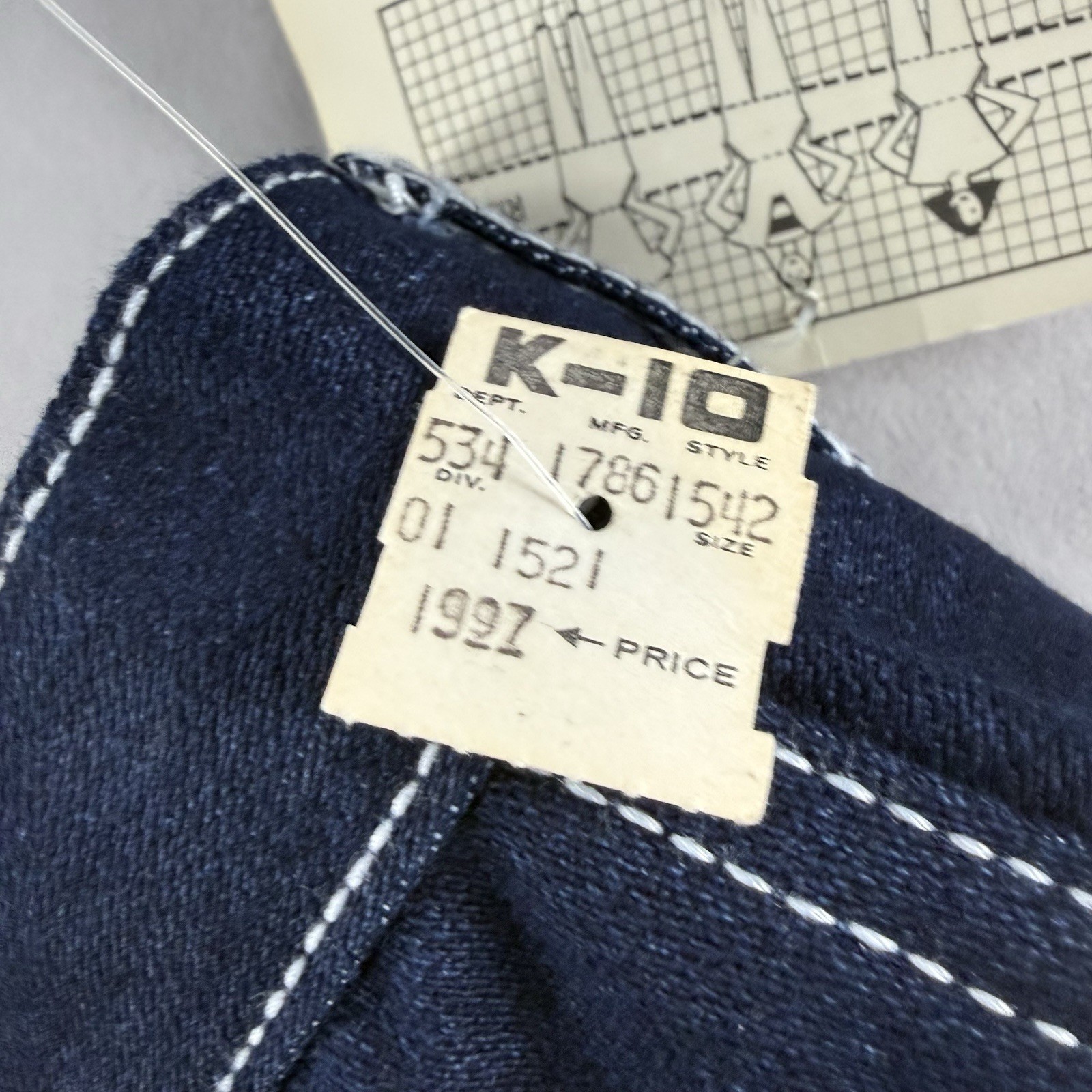 VTG Gitano PS Jeans Womens 10 NOS Dark Wash Straight Leg Jeans 28×31 Deadstock
