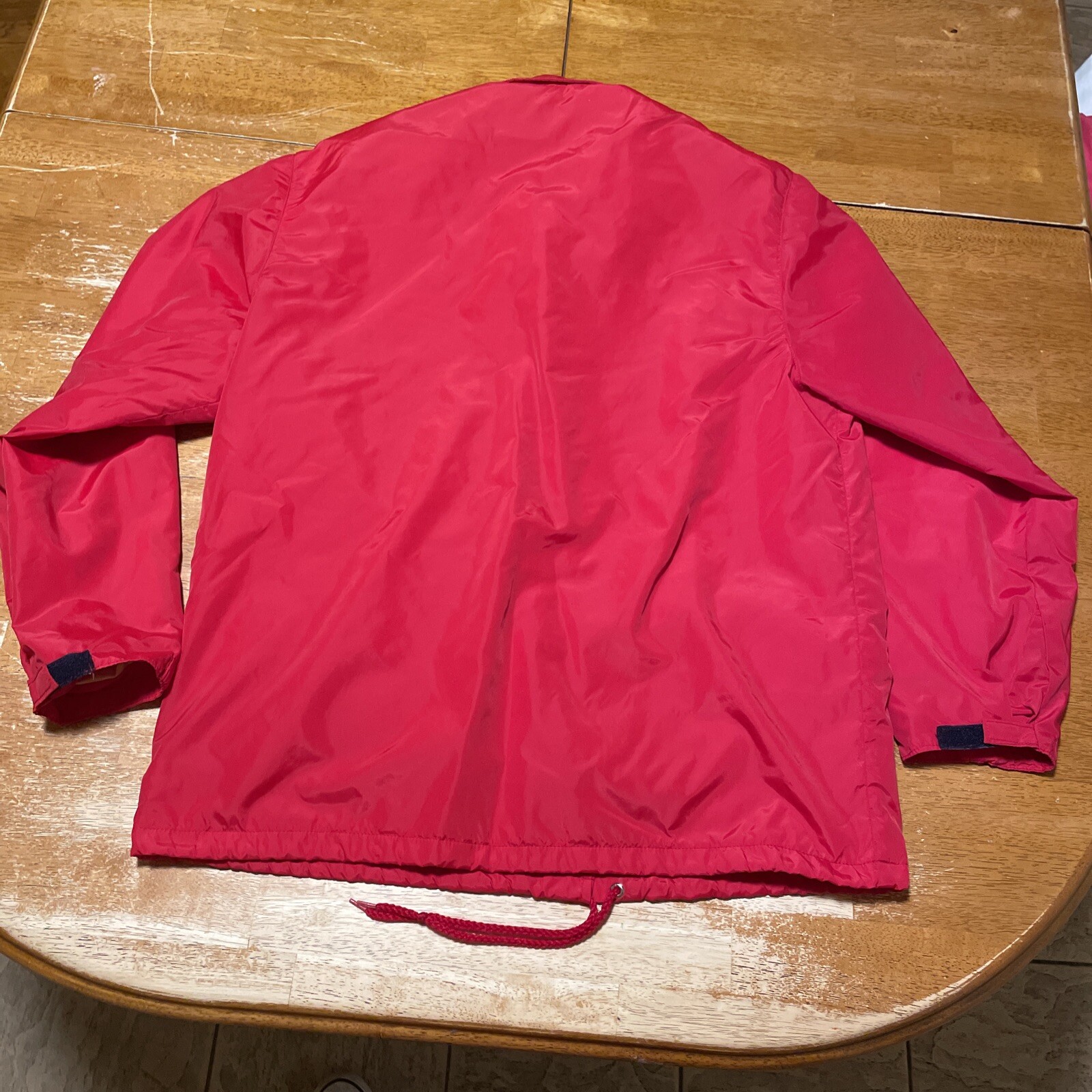 Vintage 1970s LL Bean Chamois Lined Nylon Coach’s Red Jacket Womens Size Large