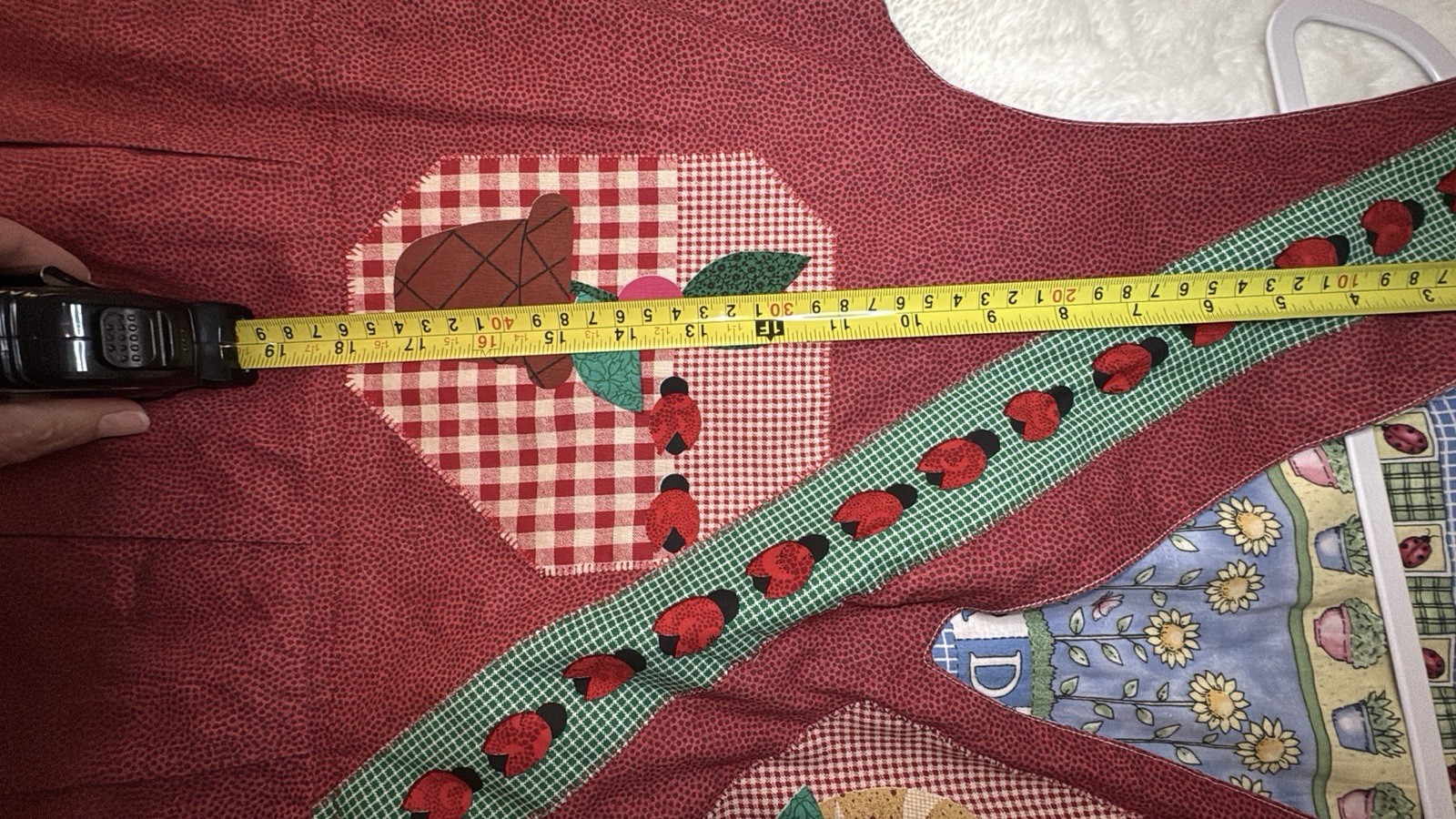 Vintage 90s Handmade Reversible Jumper XL Prairie Teacher Cottage Core