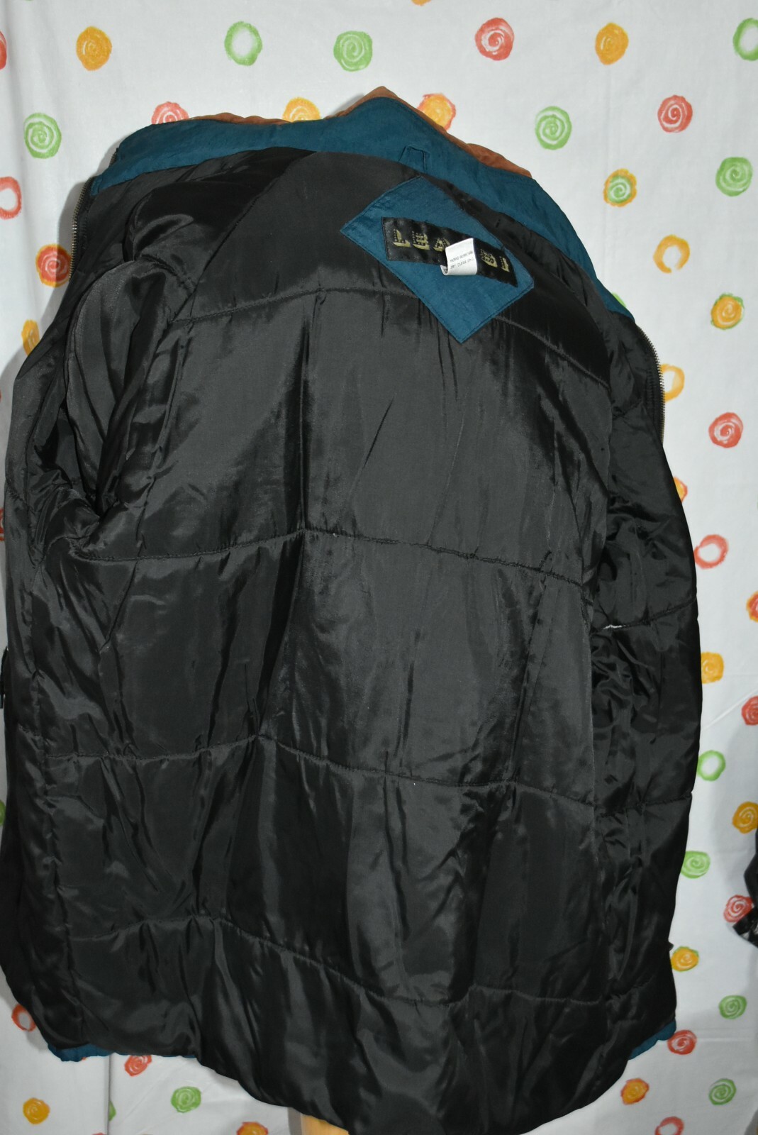 VINTAGE 1980’S LEARSI WOMENS Small blue hooded velvet accents COAT EUC