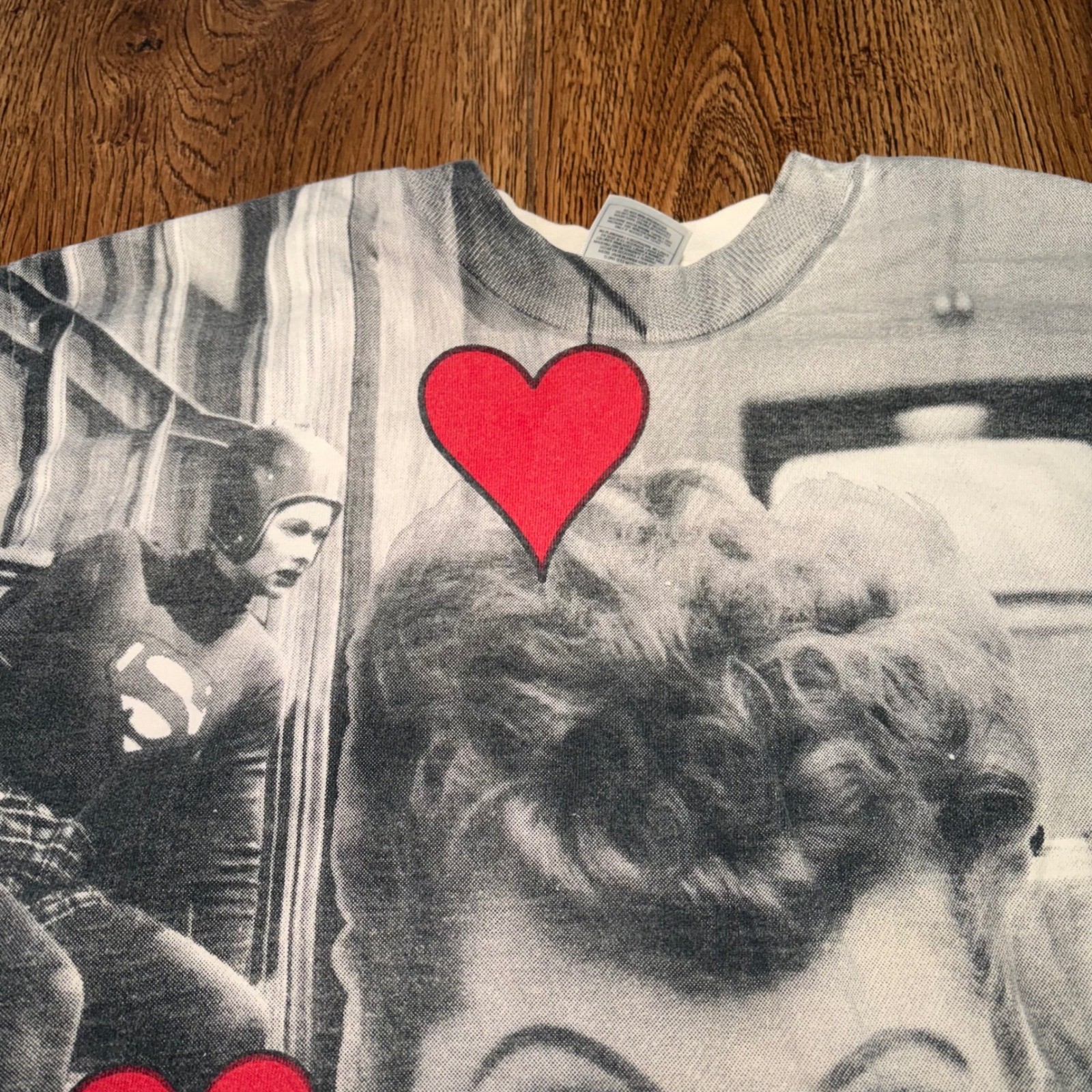 VTG I Love Lucy AOP T-Shirt Womens XL Fruit of the Loom Lucille Ball USA made