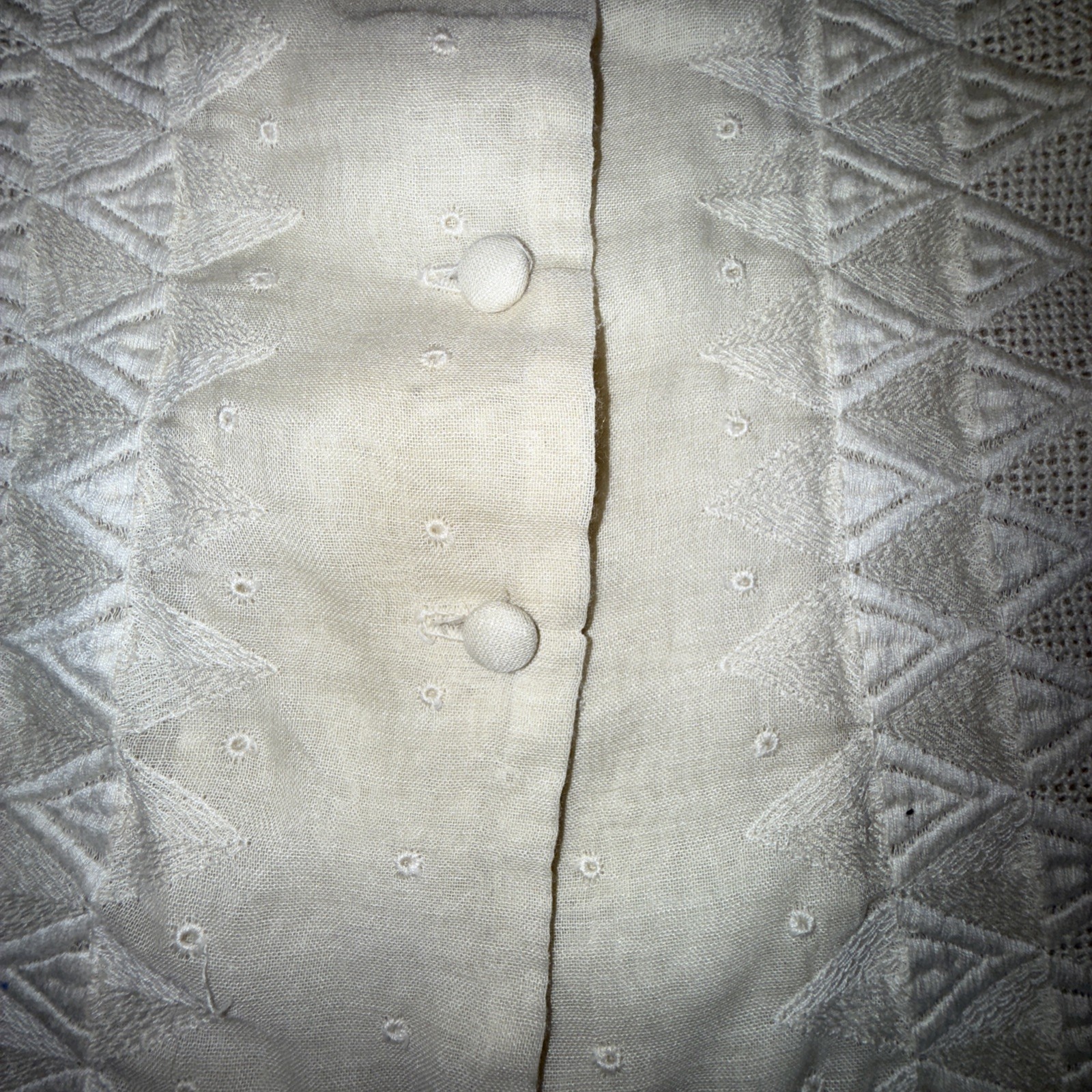 Vintage 70s Alice Of California Sheer Ivory Boho Blouse Cuffs Milkmaid Core XS/S