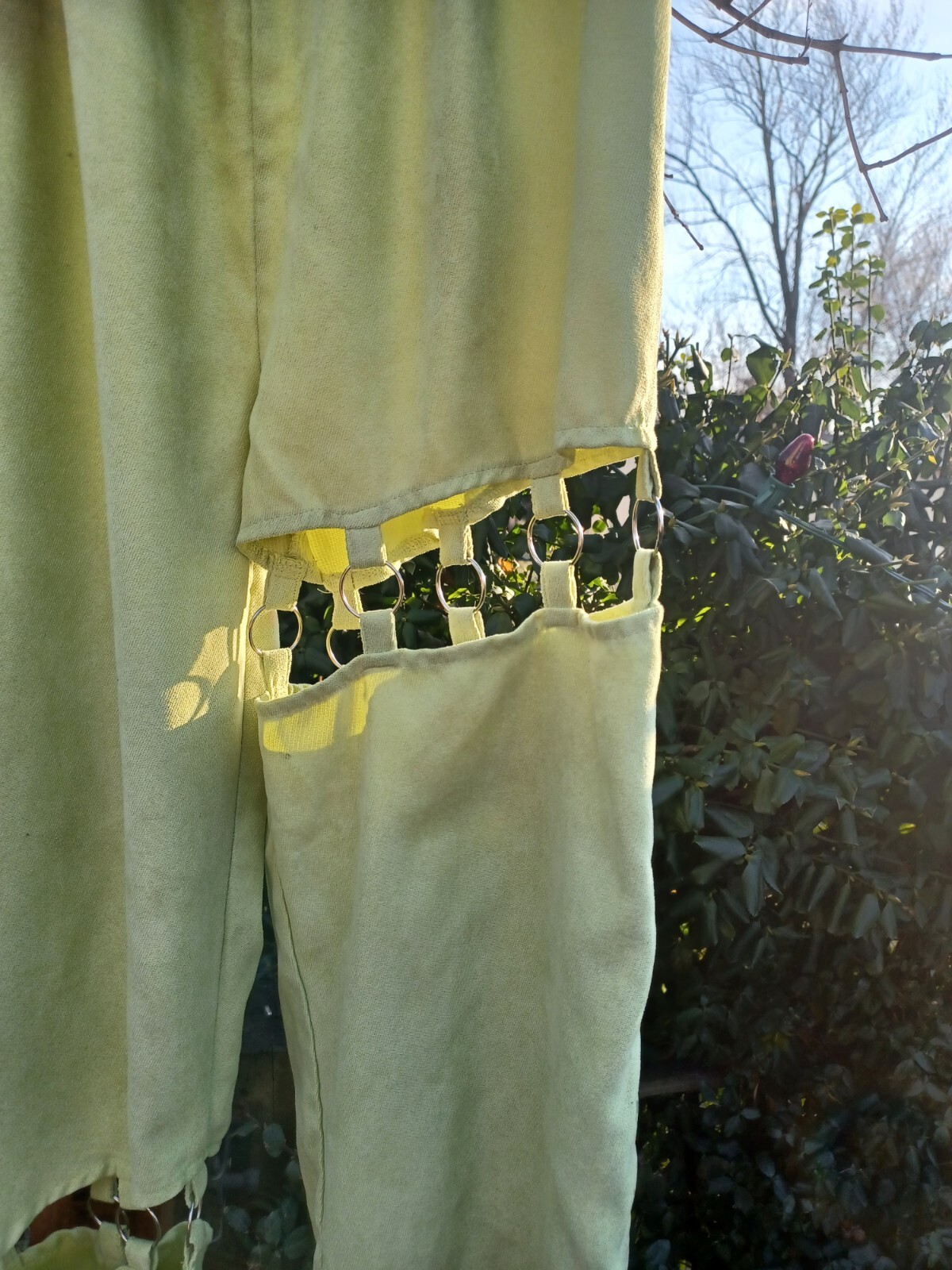 True VTG 1980s 1990s Y2K EDM Funky RAVE Mumwe Joggers Pants Cutout Spice Girls S