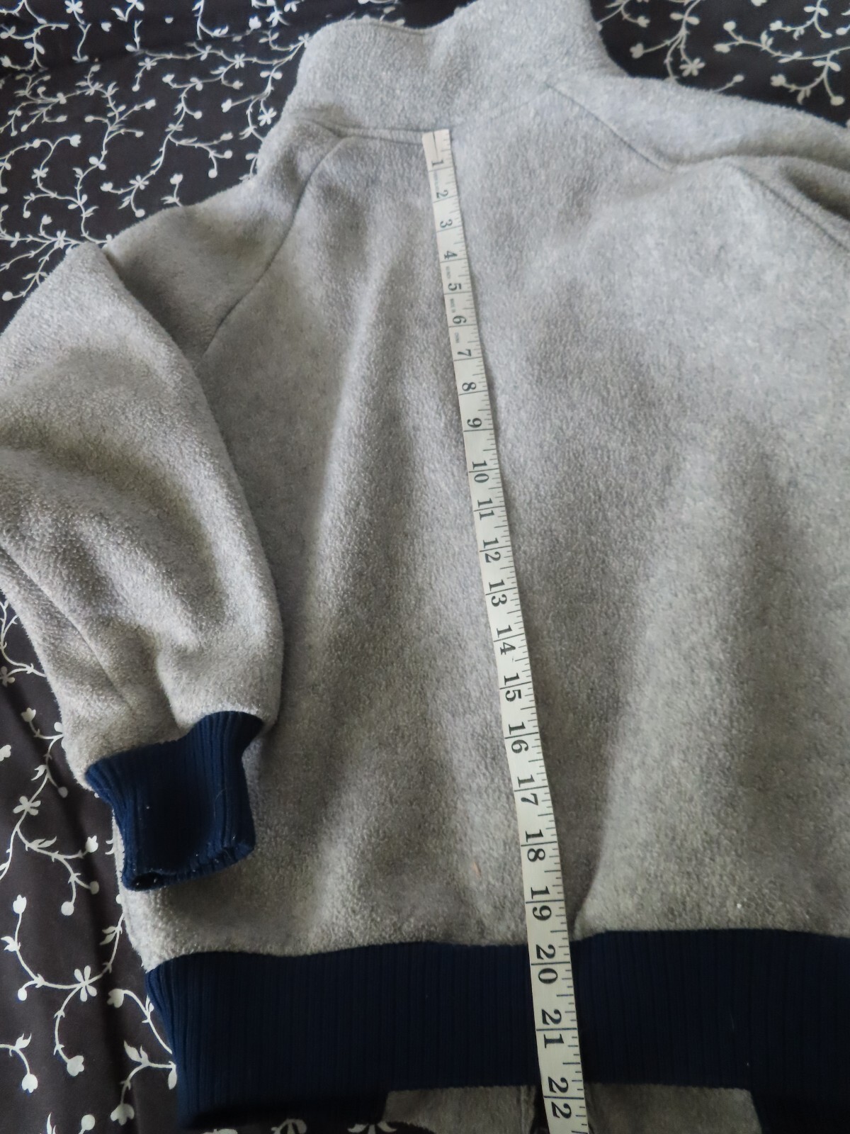 vintage 70s womens patagonia fleece full zip jacket sz 13/14