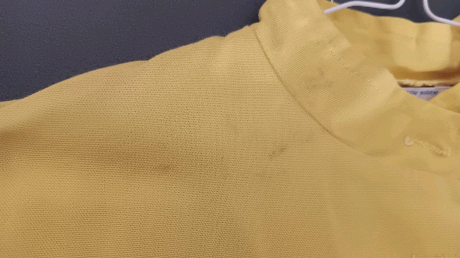 VINTAGE C. 1969 SEARS BRIGHT SUN YELLOW WOMENS SZ SML TUNIC SHIRT PULLOVER GOOD