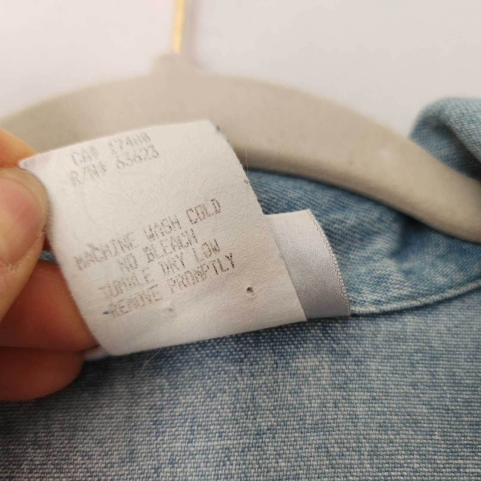 Vintage Saint Germain Paris Denim Jumpsuit Long Sleeve Blue Sz.S Made in USA