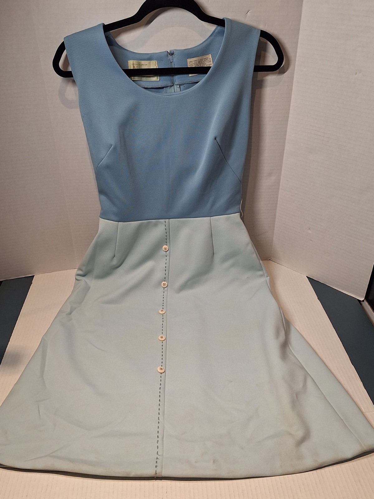 Vintage 60s/70s Nardis Of Dallas Double Knit Polyester 2 Piece Dress, M/l