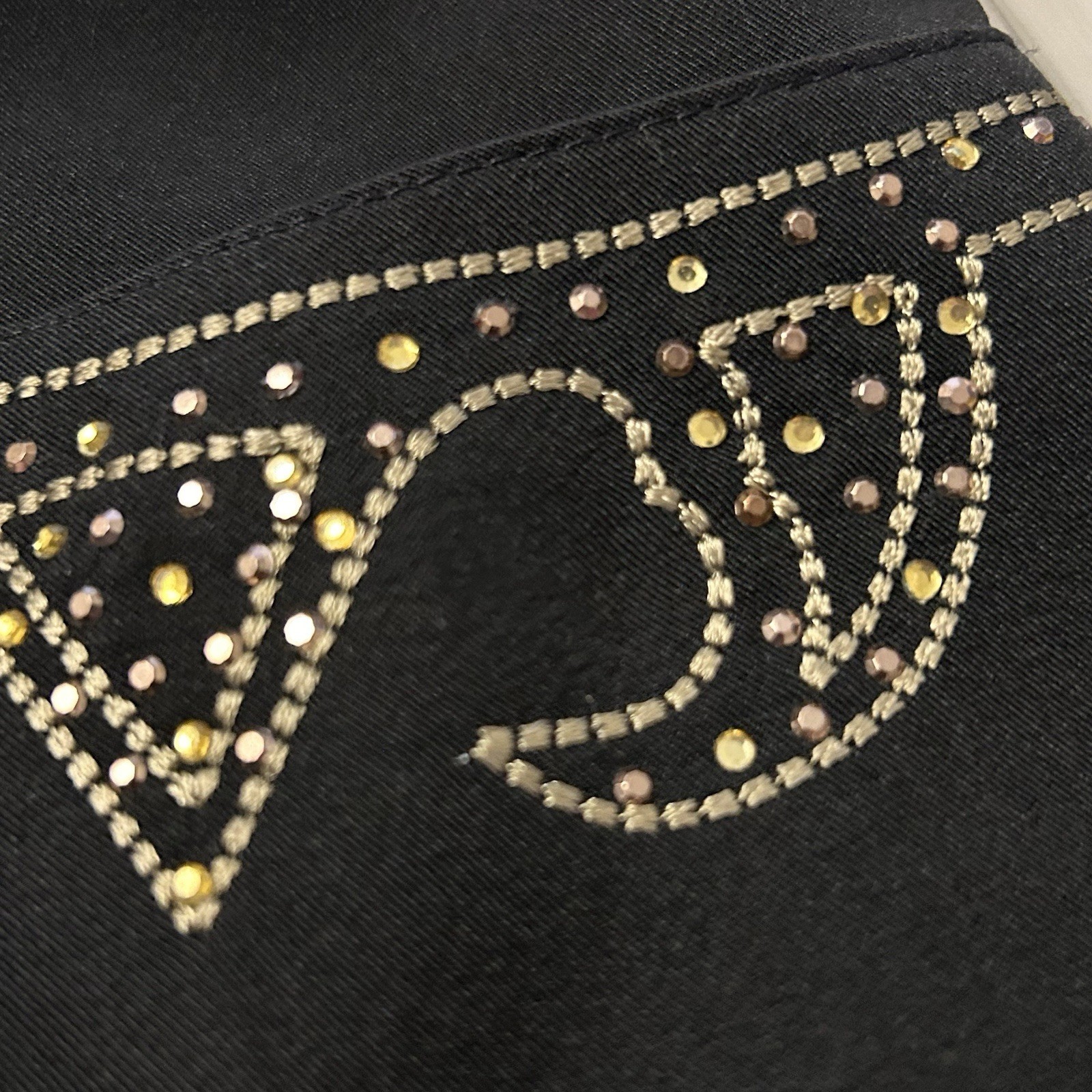 Vintage Joseph Ribkoff Pant Embelished Trouser Union Made Studded Rhinestone 12