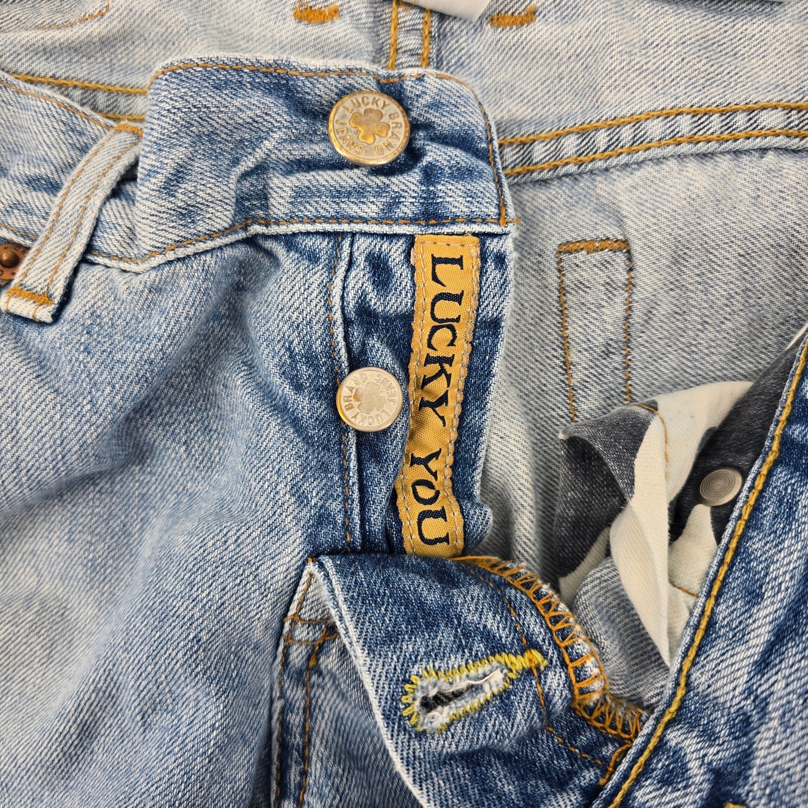 Vintage Lucky Brand Sweet Dream Low Rise Flare Jeans 8/29 Y2K McBling Festival