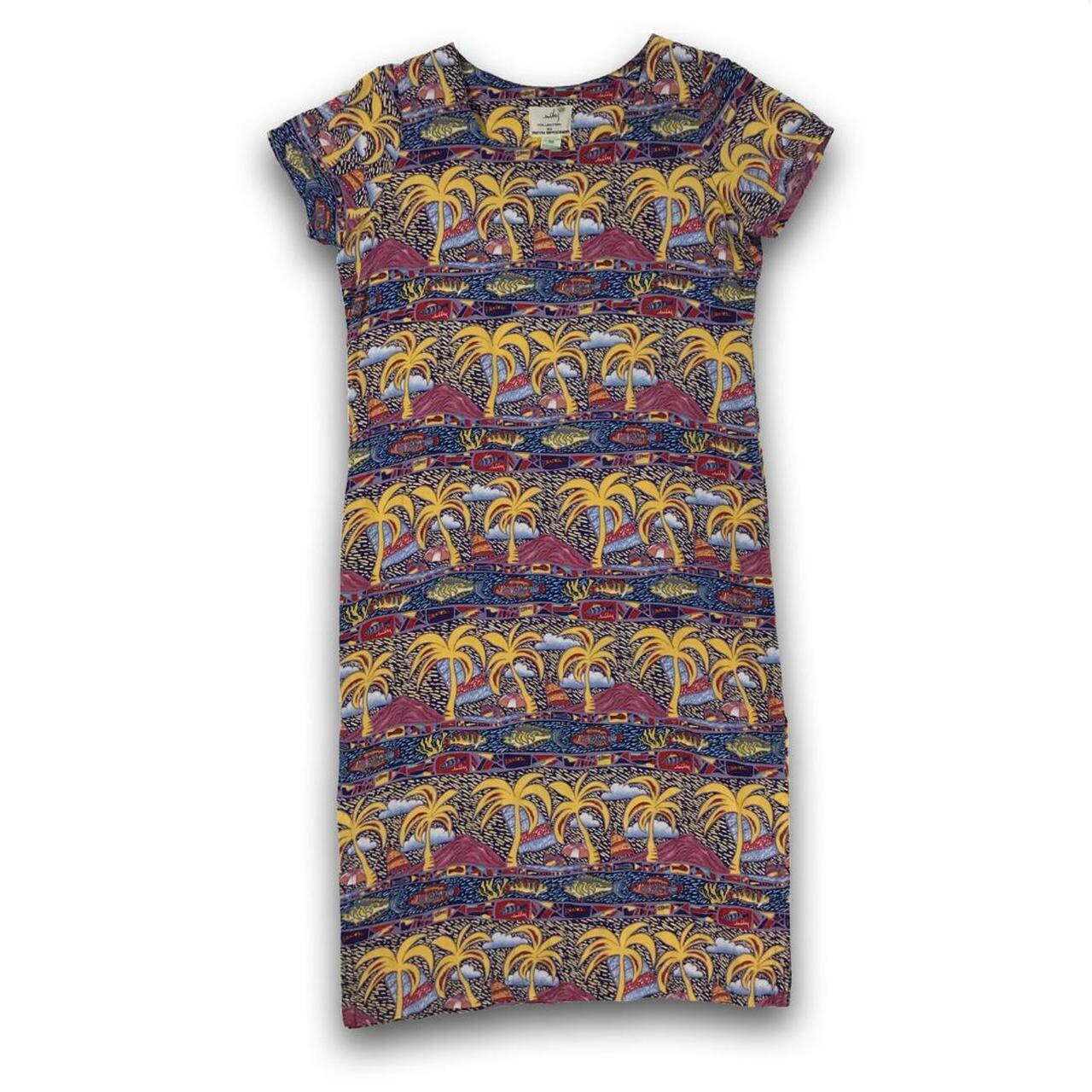 Vintage REYN SPOONER Island Life Pattern Midi Maxi Dress