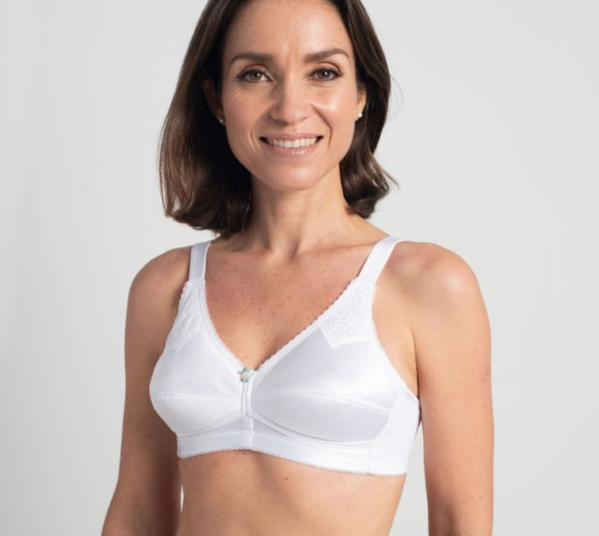 NEW Jodee Surgical Style 320 Post Mastectomy Bra White w/Pockets USA-MADE 36DD