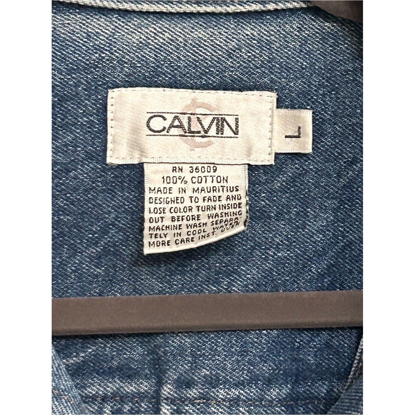 True Vintage Calvin Klein Medium Blue Denim Trucker Jacket