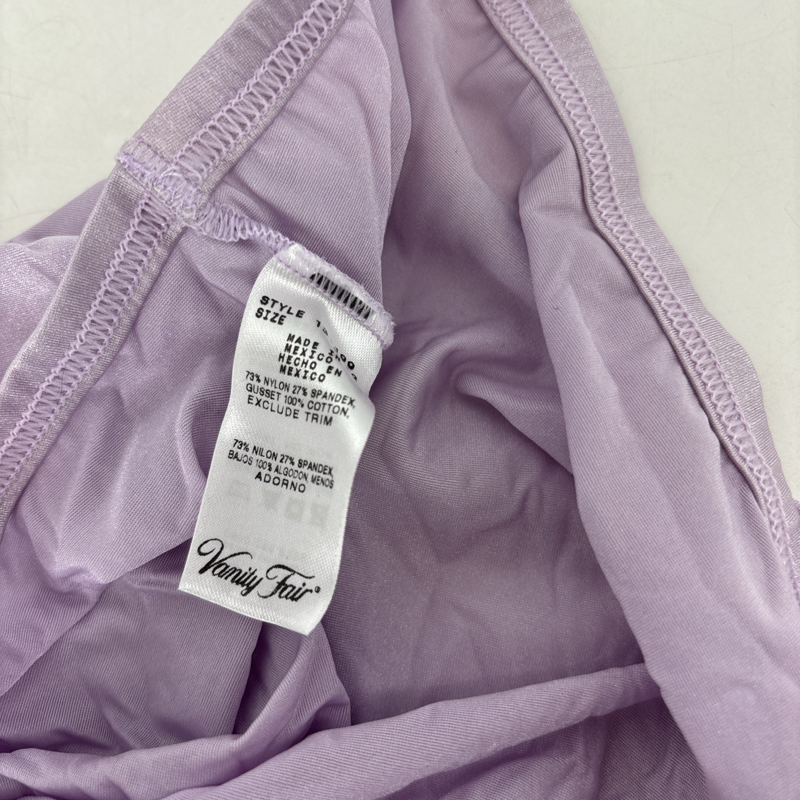 Vintage Vanity Fair Satin Brief Panties LOT Size 6 Purple Green Blue Shiny Gloss