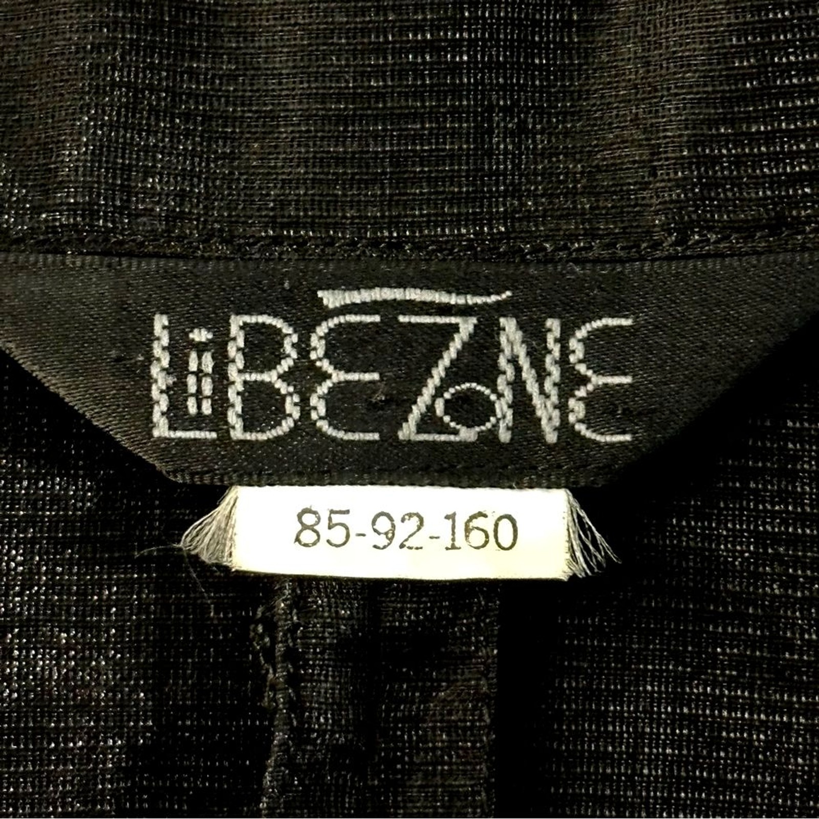 Vintage LiibeZone Sheer Black Fitted Blazer Sz S