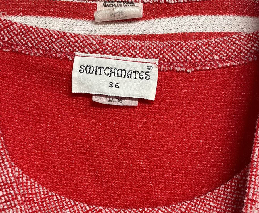 Vintage Switchmates Women’s Tank Cardigan Twin Set Polyester Terrycloth Sz M