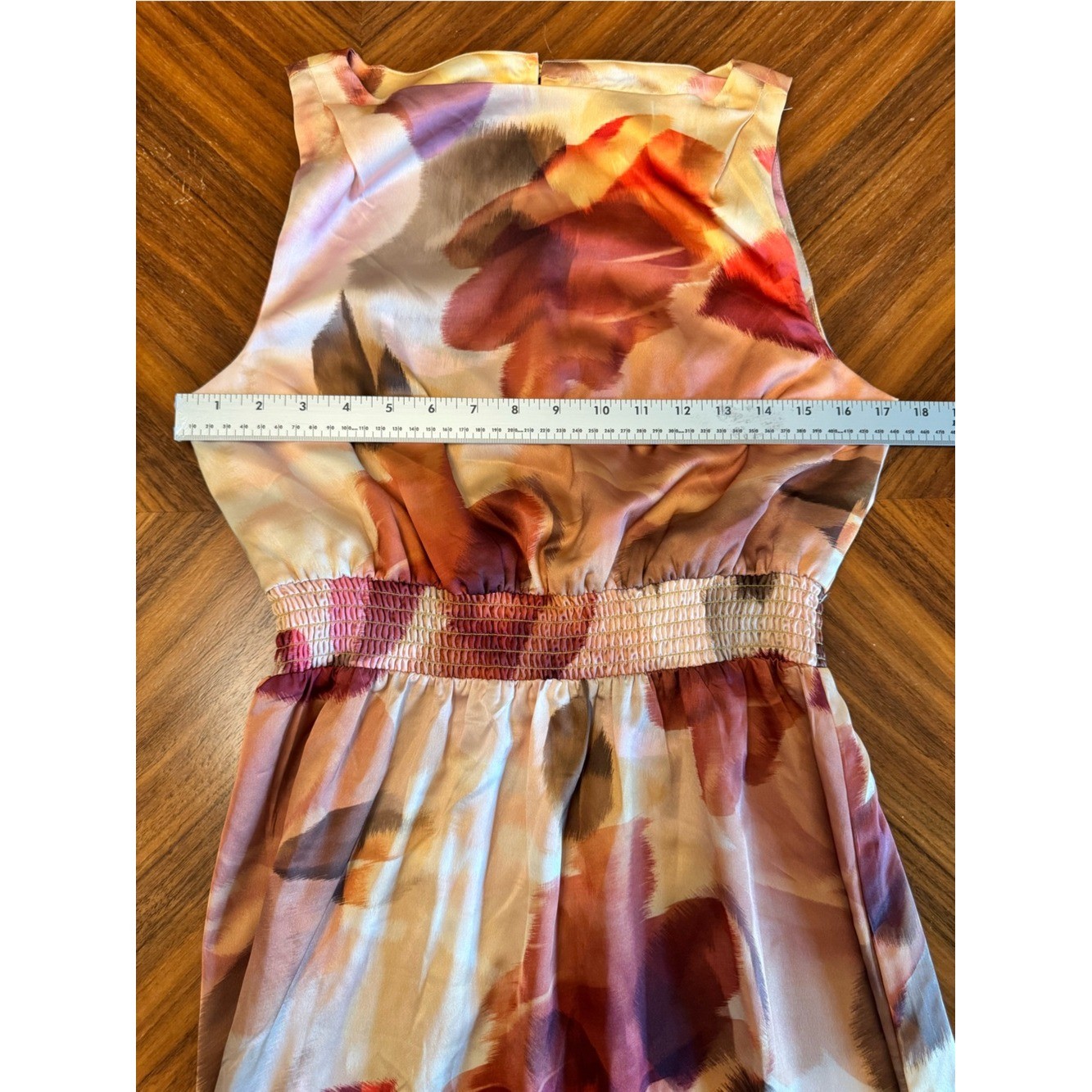 Halogen Floral Satin Maxi Dress Wedding Guest Garden Party Size S
