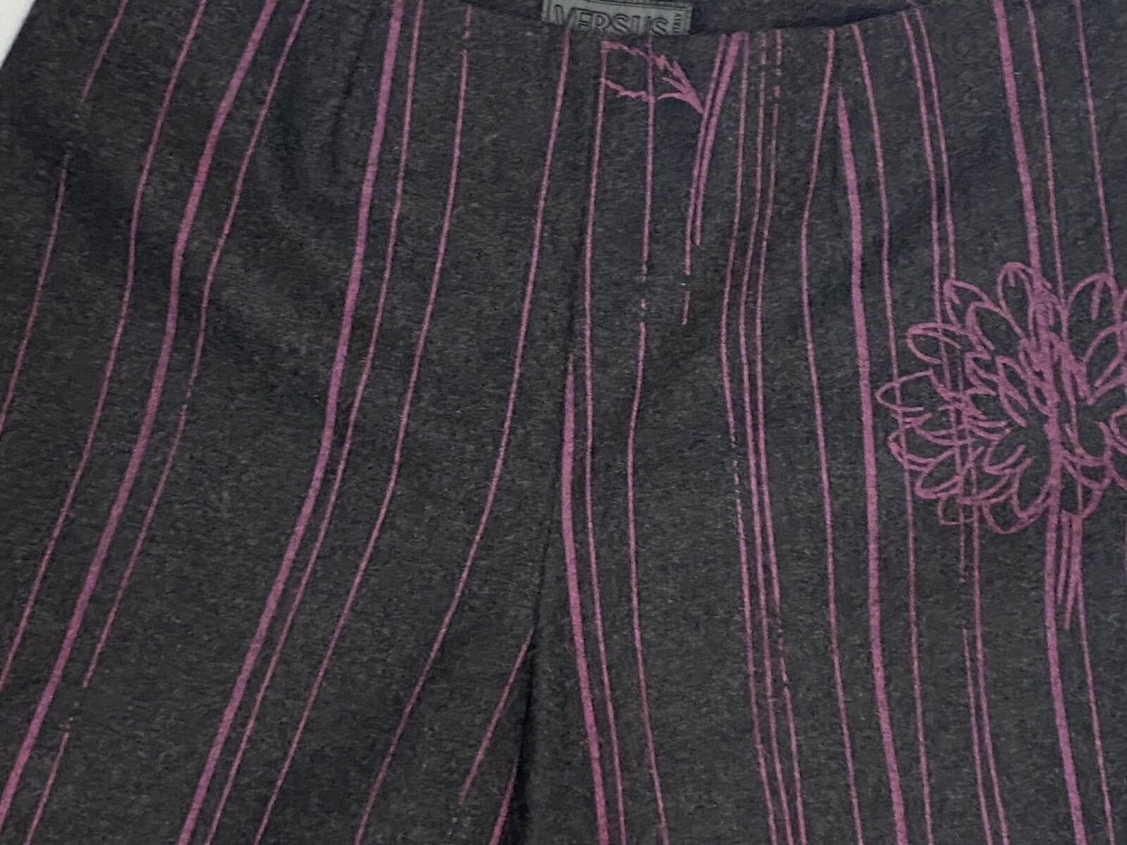 Versus Gianni Versace Vintage Grey Wool Pants Size 26