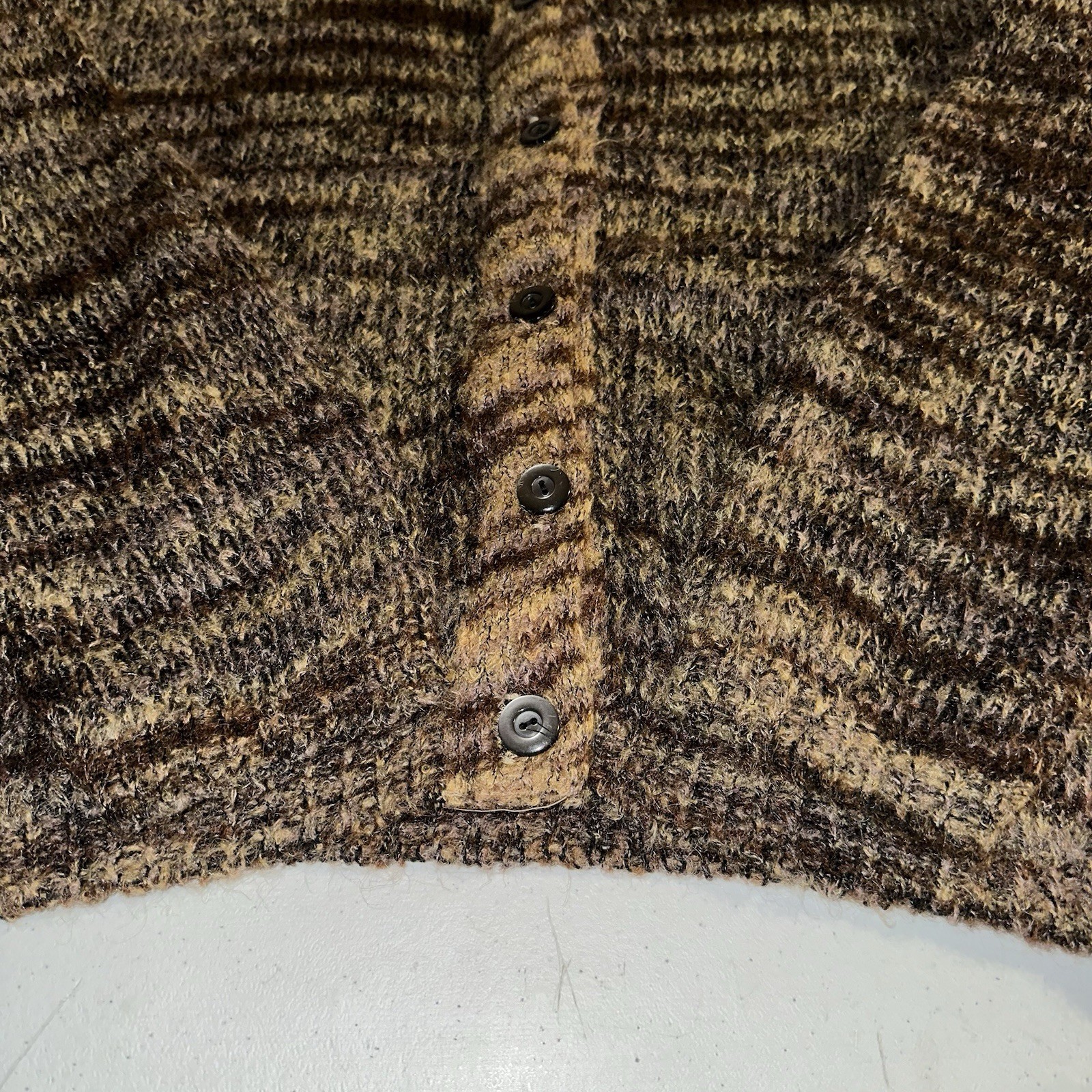 Vintage 1960s Ivyline Boepple Sportswear NYC Mohair Wool 50/50 Cardigan Fits Med