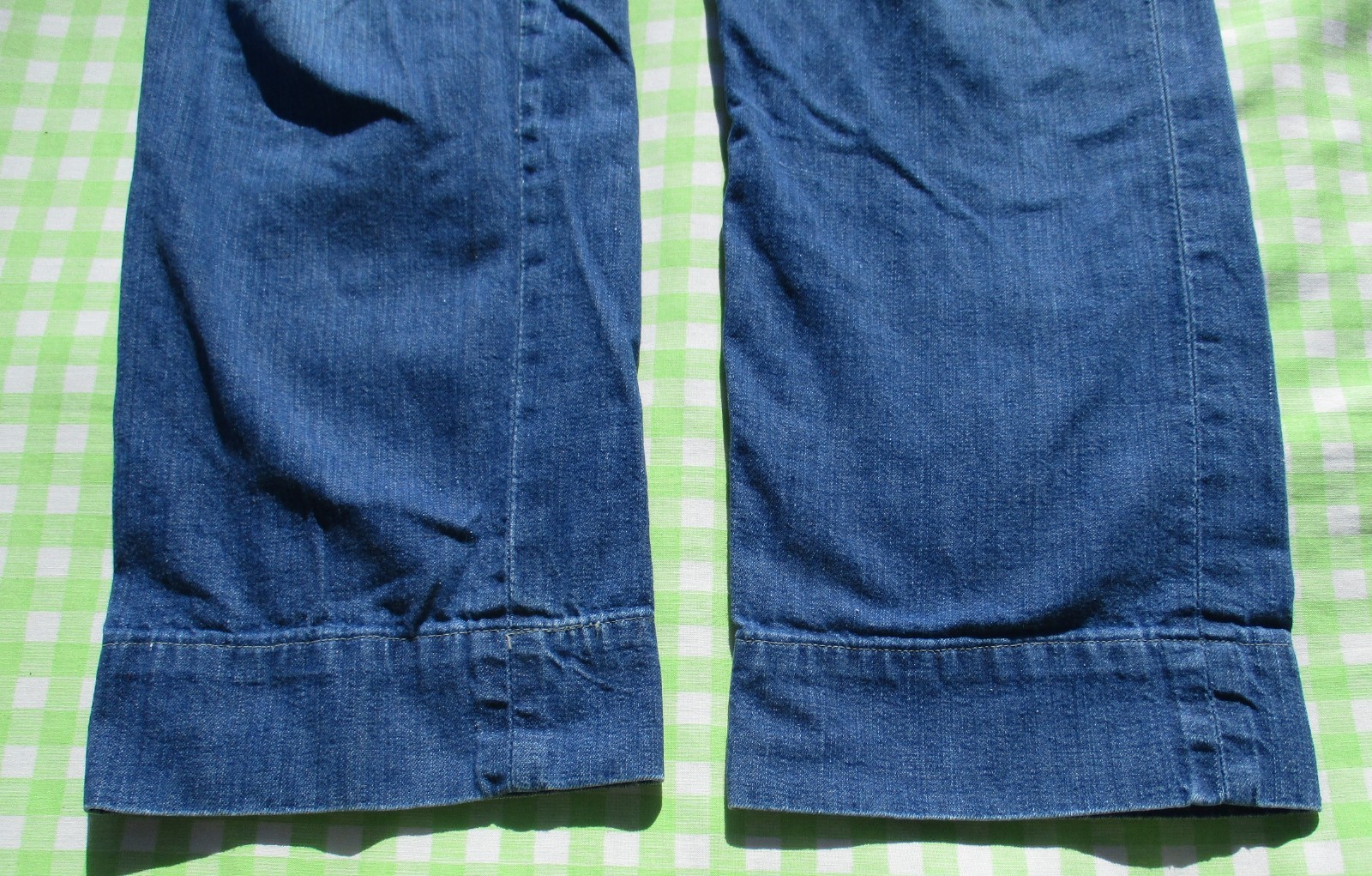 VTG 60s Lee Frontier Lady Pearl Snap Side Zip Denim Jeans 24 1/2 X 29 5/8