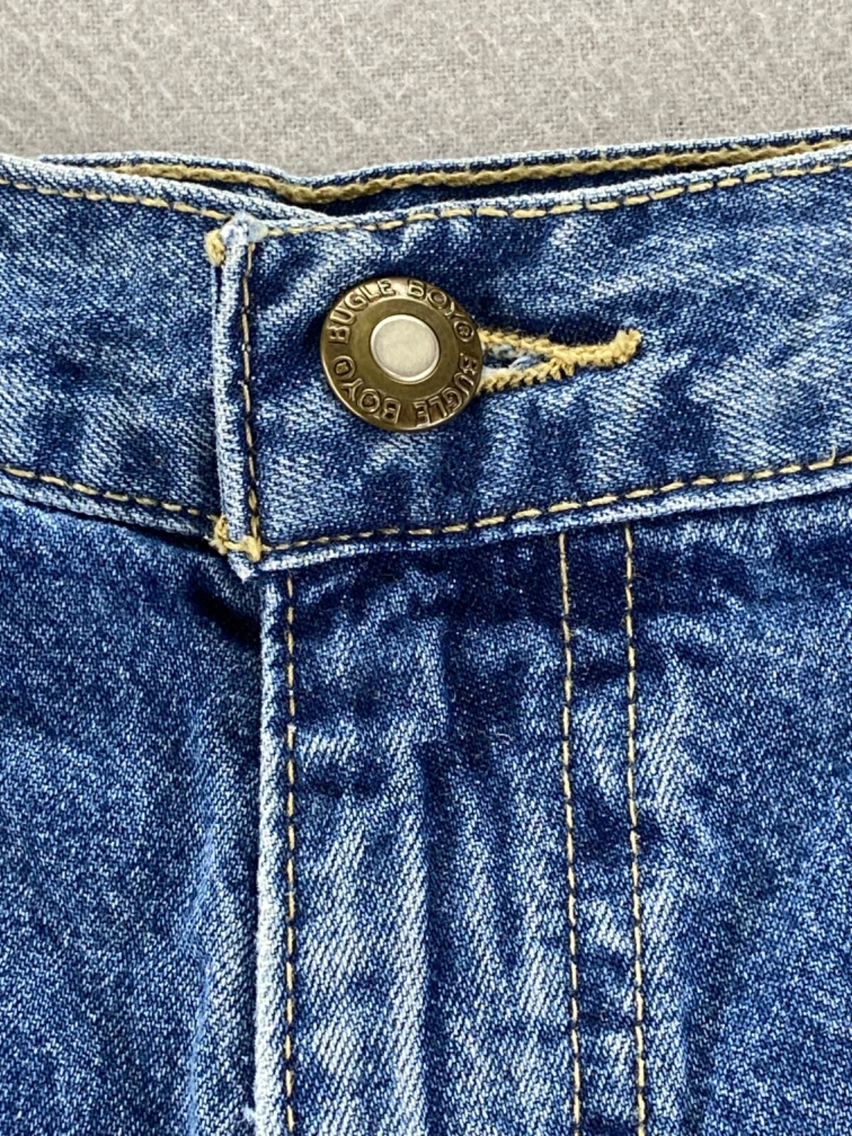 Vintage 90’s Bugle Boy Collection For Her Blue Jean Shorts Womens 14 100% Cotton