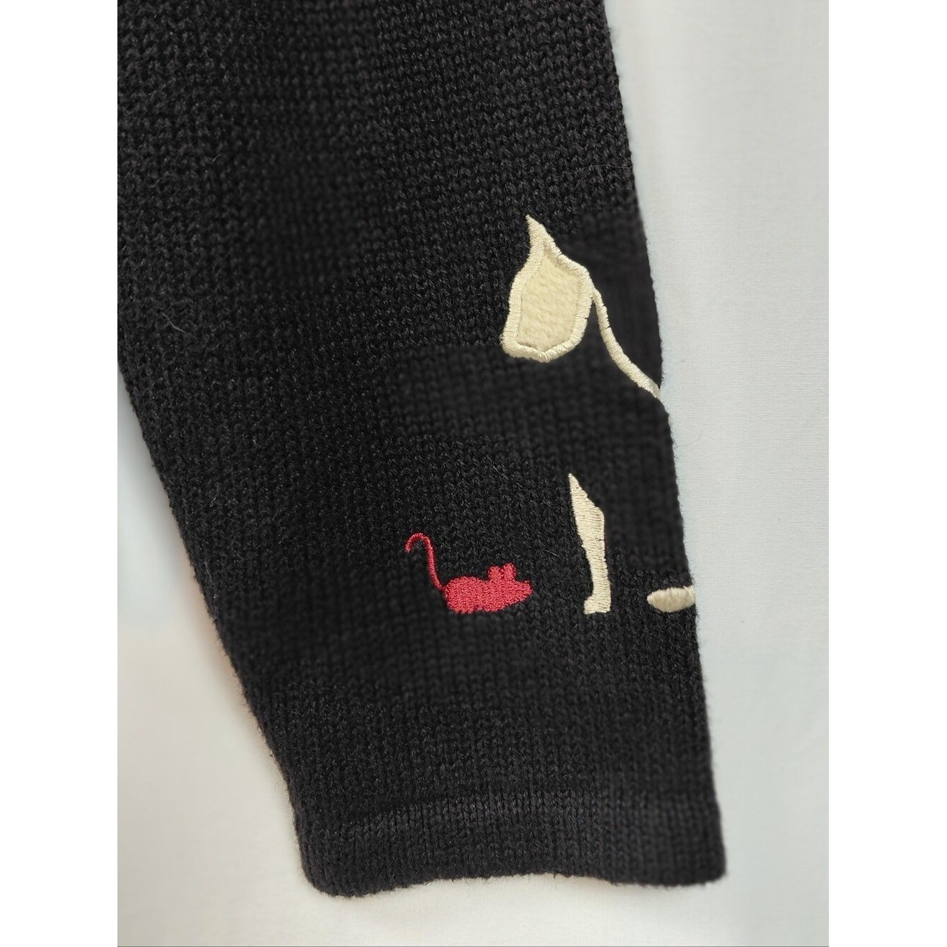 Vintage Cat Sweater Women’s Size Medium Cat Buttons Y2K