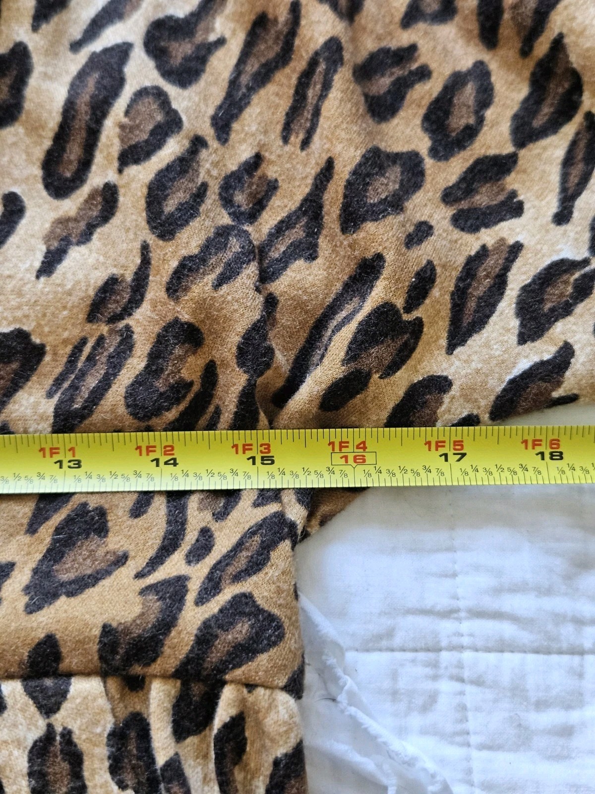 Vtg CHETTA B Animal Print Leopard Cheetah Fitted Pencil Mock Neck Dress